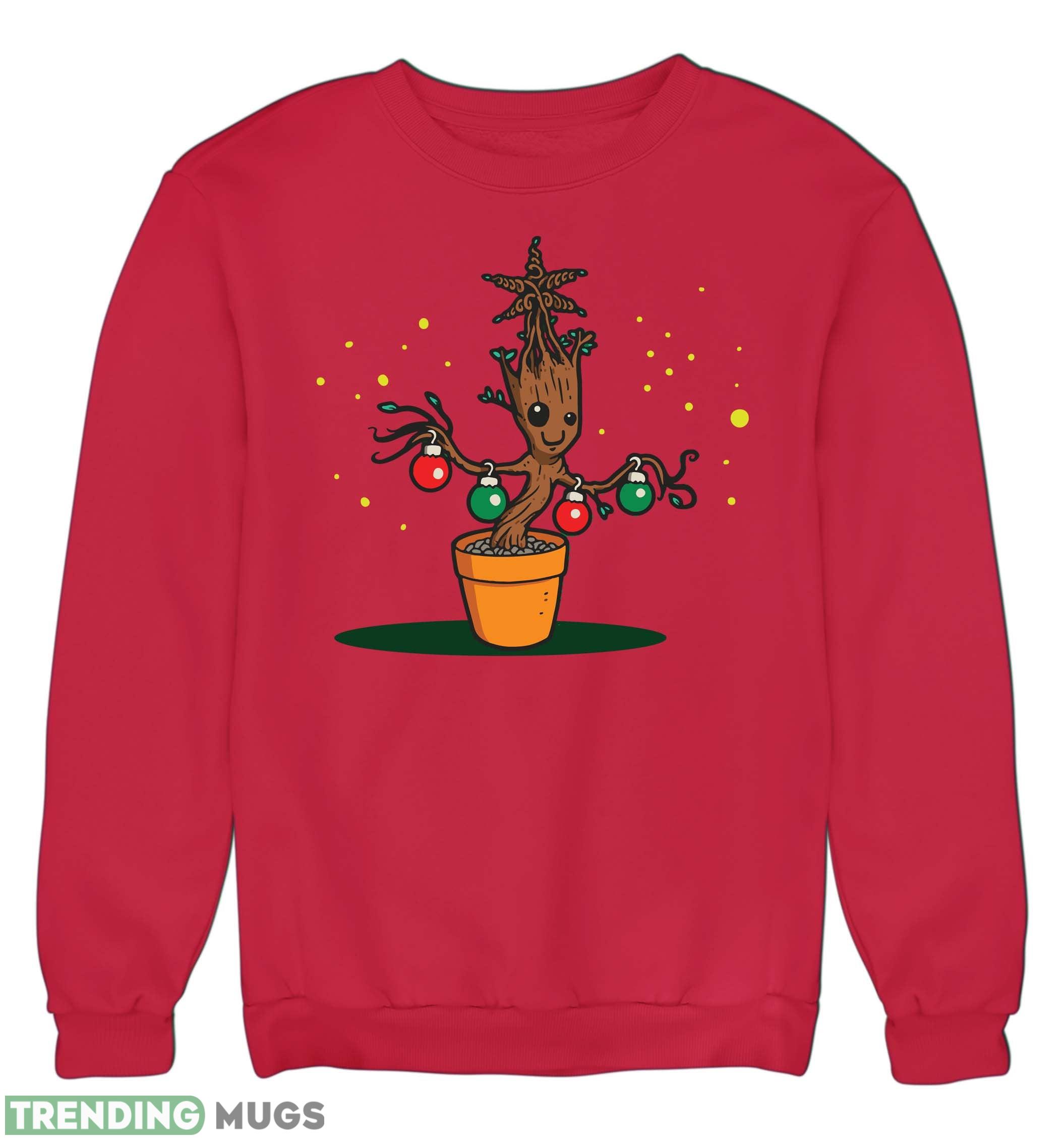 Baby Groot Xmas Tree Christmas Jumper Sweatshirt For Men And Women Gift For Christmas 3D Sweatshirt Baby Groot Xmas Tree Christmas Jumper Sweatshirt For Men And Women Gift For Christmas 3D Sweatshirt