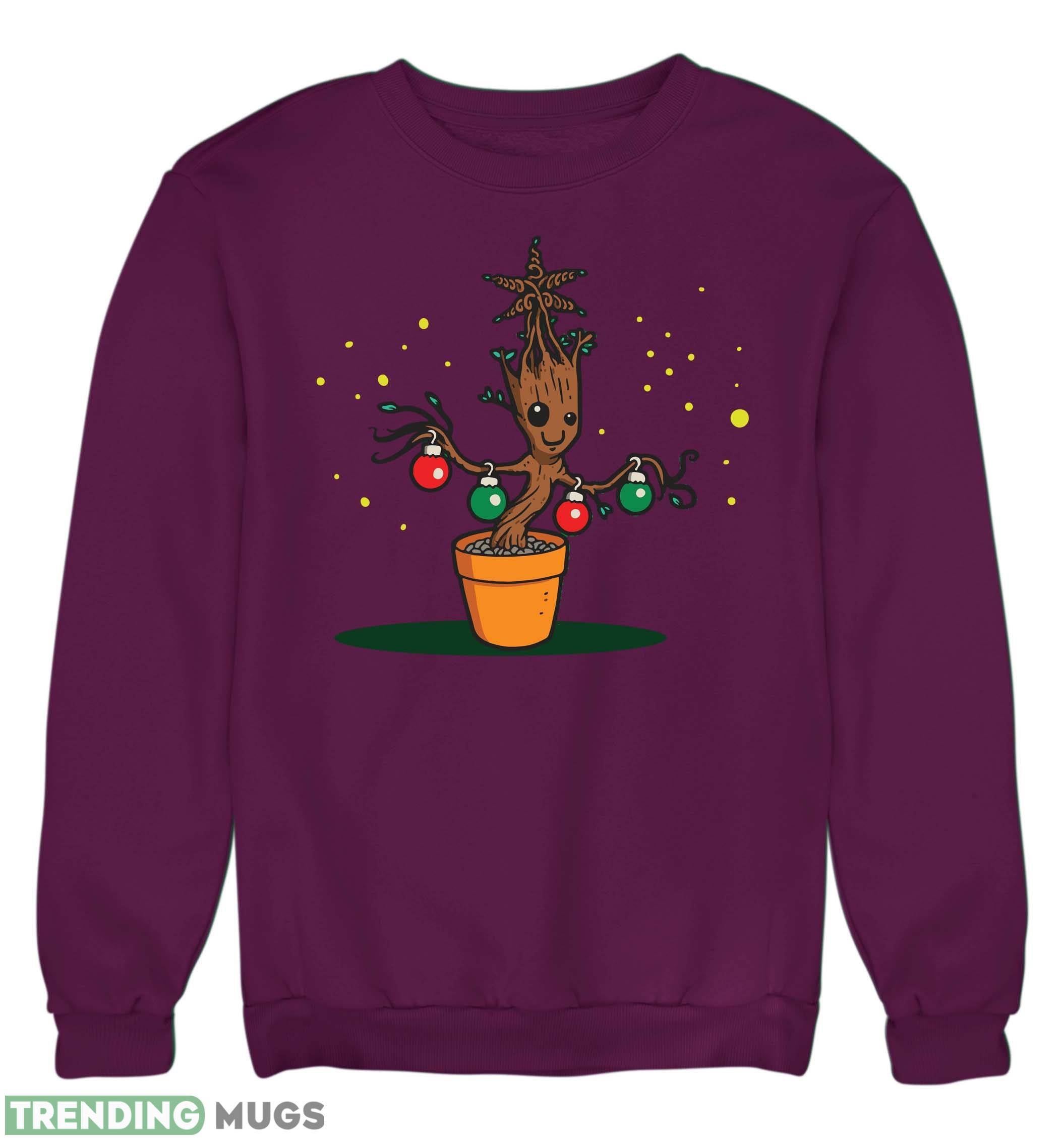 Baby Groot Xmas Tree Christmas Jumper Sweatshirt For Men And Women Gift For Christmas 3D Sweatshirt Baby Groot Xmas Tree Christmas Jumper Sweatshirt For Men And Women Gift For Christmas 3D Sweatshirt