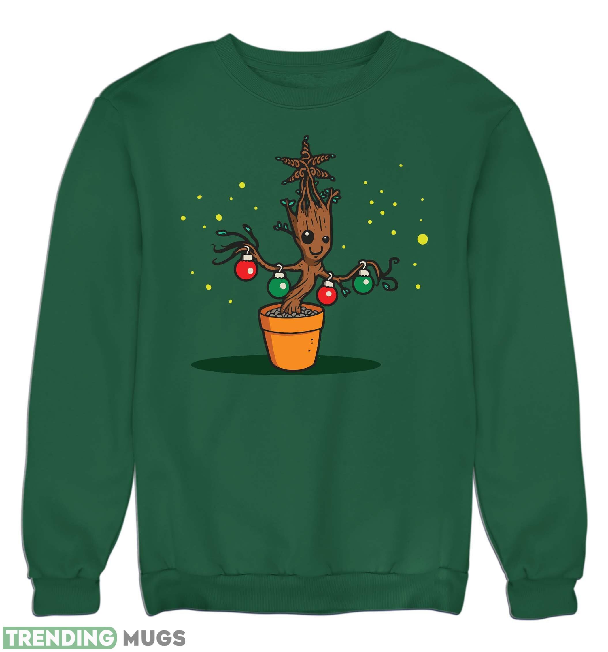 Baby Groot Xmas Tree Christmas Jumper Sweatshirt For Men And Women Gift For Christmas 3D Sweatshirt Baby Groot Xmas Tree Christmas Jumper Sweatshirt For Men And Women Gift For Christmas 3D Sweatshirt