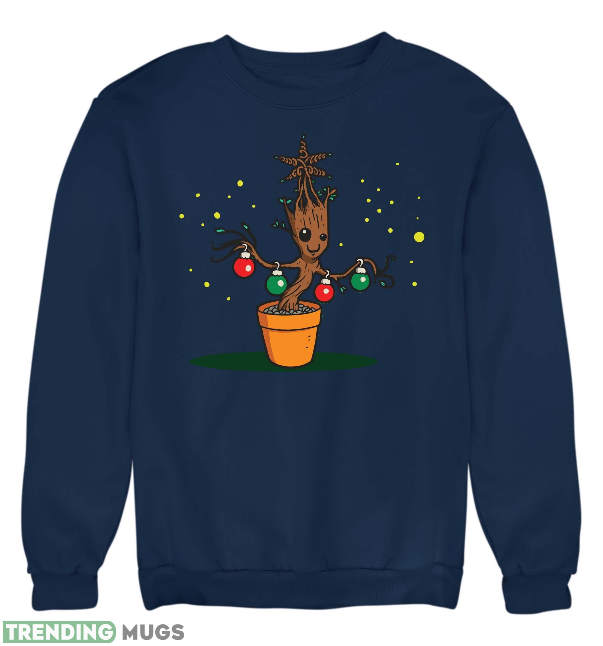 Baby Groot Xmas Tree Christmas Jumper Sweatshirt For Men And Women Gift For Christmas 3D Sweatshirt Baby Groot Xmas Tree Christmas Jumper Sweatshirt For Men And Women Gift For Christmas 3D Sweatshirt