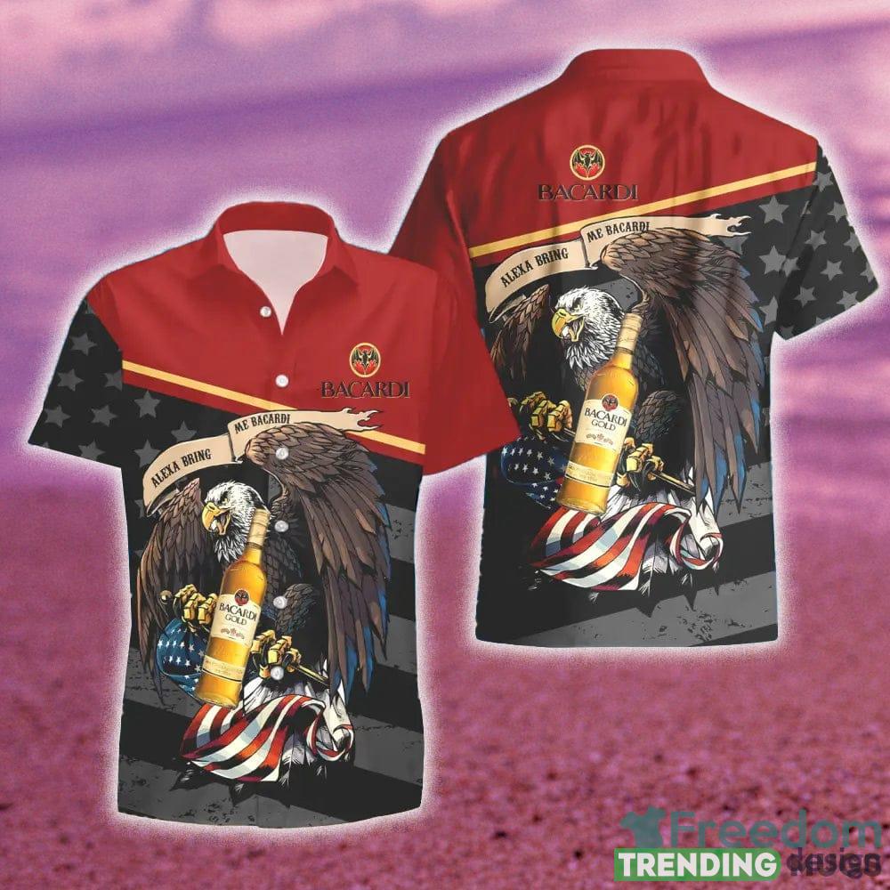 Bacardi Rum Eagle American Flag Gift Hawaiian Set Shirt And Short Summer Beach - Bacardi Rum Eagle American Flag Hawaiian Shirt And Short_1 Bacardi Rum Eagle American Flag Gift Hawaiian Set Shirt And Short Summer Beach - Bacardi Rum Eagle American Flag Hawaiian Shirt And Short_1