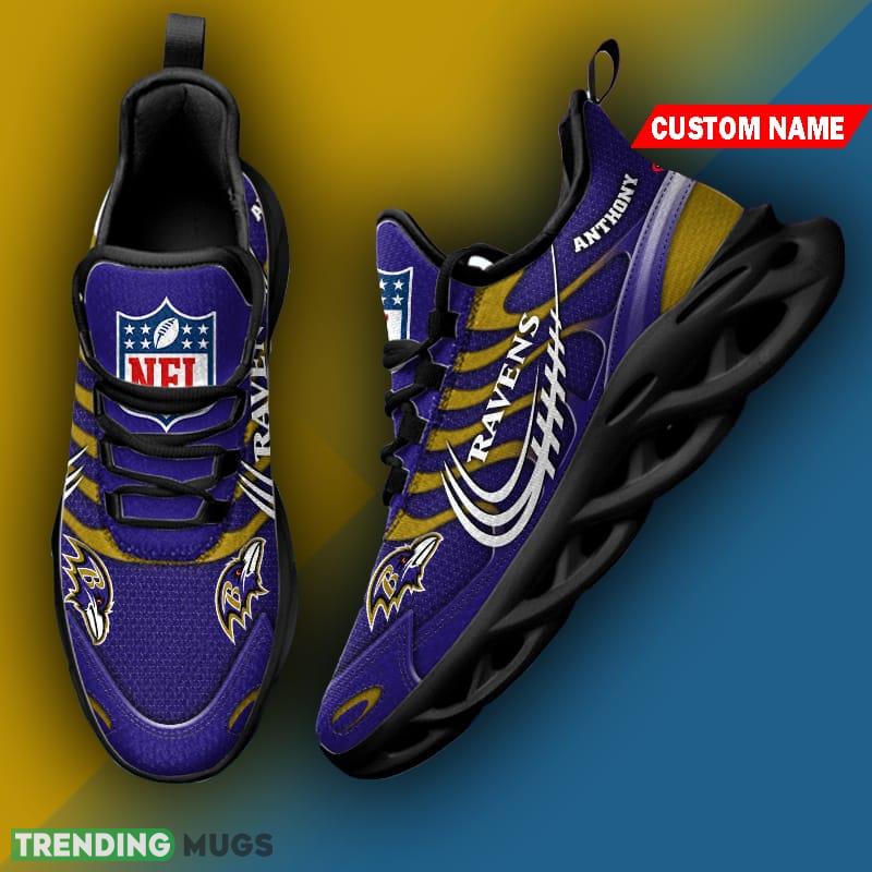 Baltimore Ravens NFL New Style Max Soul Shoes Custom Name Gift For Men Women Max Soul Baltimore Ravens NFL New Style Max Soul Shoes Custom Name Gift For Men Women Max Soul