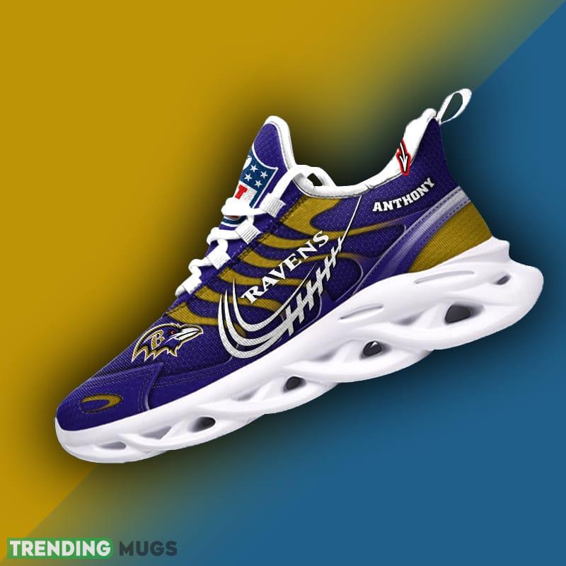 Baltimore Ravens NFL New Style Max Soul Shoes Custom Name Gift For Men Women Max Soul Baltimore Ravens NFL New Style Max Soul Shoes Custom Name Gift For Men Women Max Soul