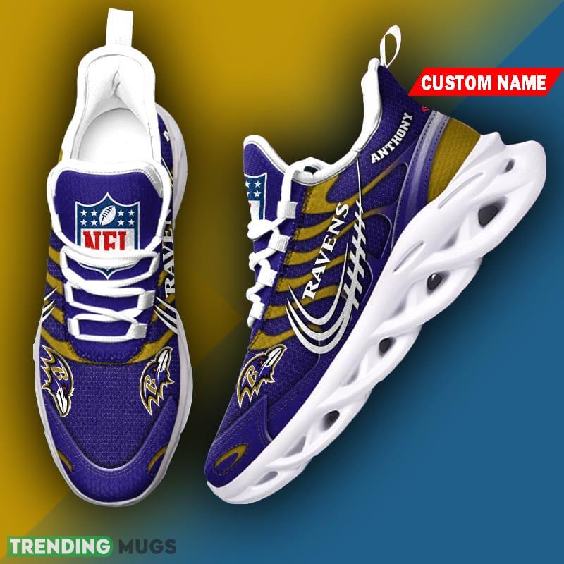 Baltimore Ravens NFL New Style Max Soul Shoes Custom Name Gift For Men Women Max Soul Baltimore Ravens NFL New Style Max Soul Shoes Custom Name Gift For Men Women Max Soul