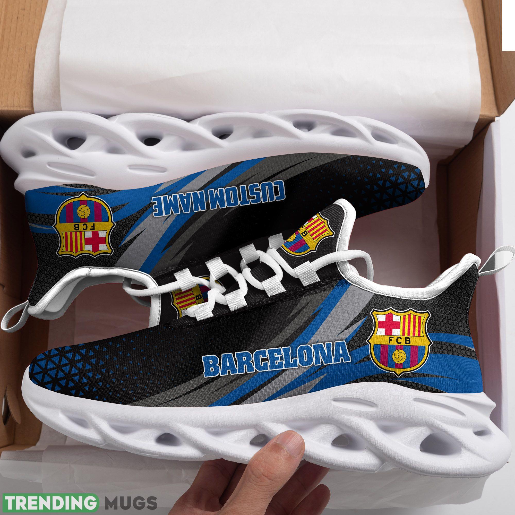Barcelona Logo Triangle Running Sneaker Custom Name Max Soul Shoes Max Soul Barcelona Logo Triangle Running Sneaker Custom Name Max Soul Shoes Max Soul