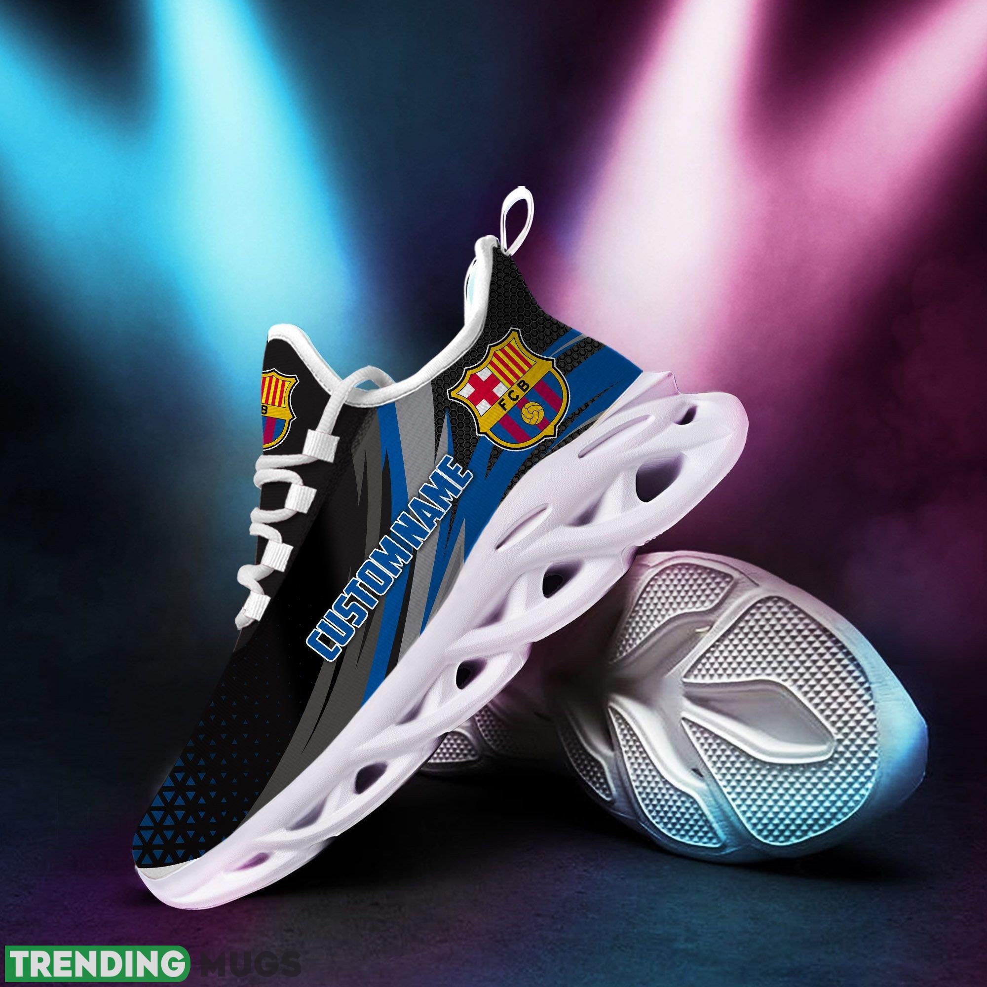 Barcelona Logo Triangle Running Sneaker Custom Name Max Soul Shoes - Barcelona Logo Triangle Pattern Custom Name 3D Max Soul Sneaker Shoes_1 Barcelona Logo Triangle Running Sneaker Custom Name Max Soul Shoes - Barcelona Logo Triangle Pattern Custom Name 3D Max Soul Sneaker Shoes_1