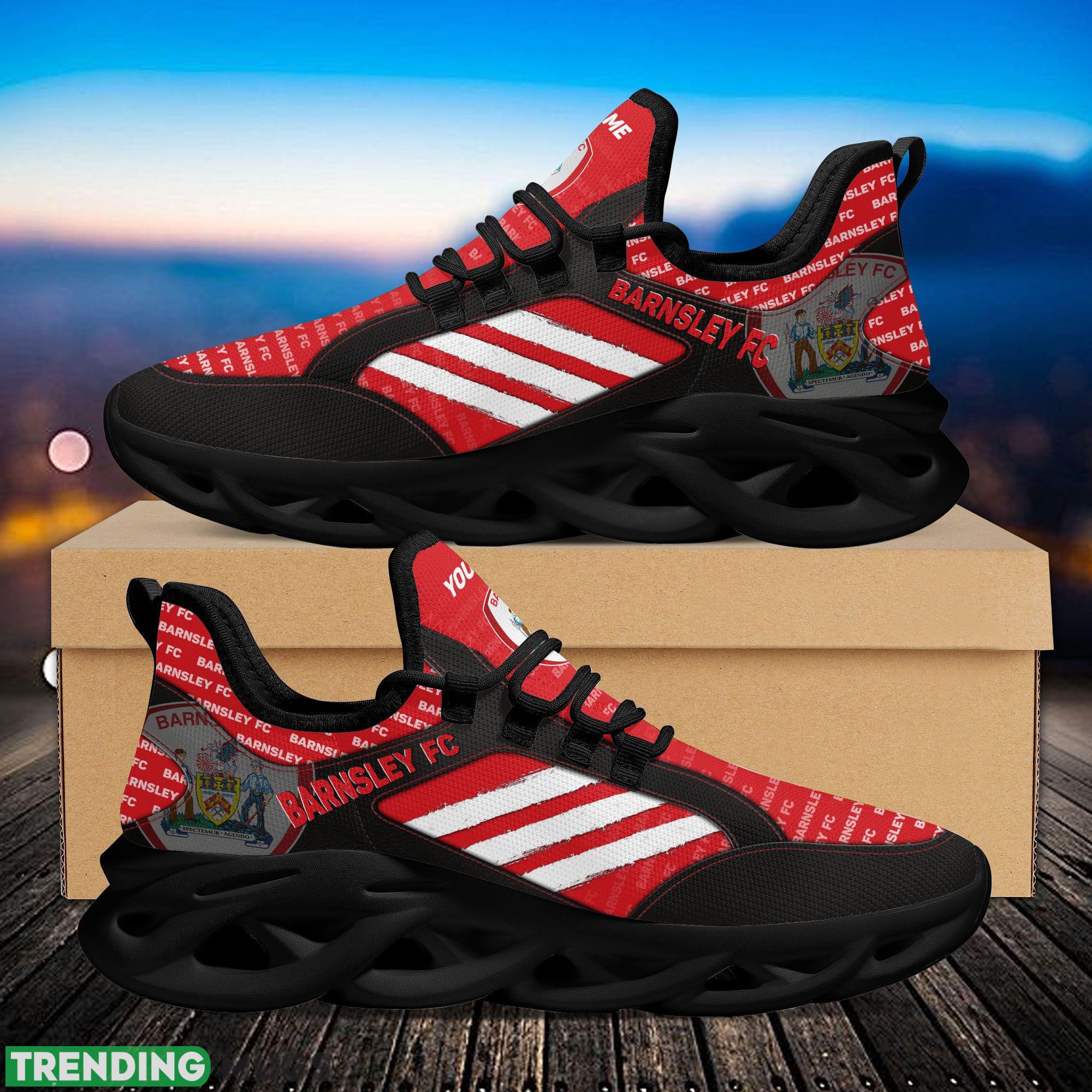 Barnsley Logo Stripe Running Sneaker Custom Name Max Soul Shoes Max Soul Barnsley Logo Stripe Running Sneaker Custom Name Max Soul Shoes Max Soul