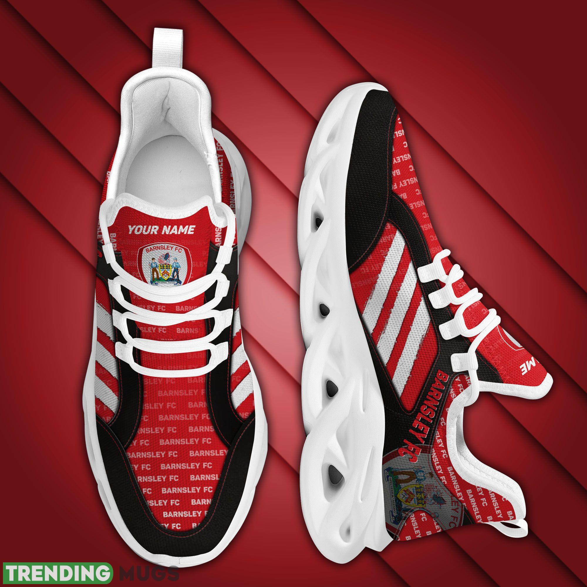 Barnsley Logo Stripe Running Sneaker Custom Name Max Soul Shoes Max Soul Barnsley Logo Stripe Running Sneaker Custom Name Max Soul Shoes Max Soul