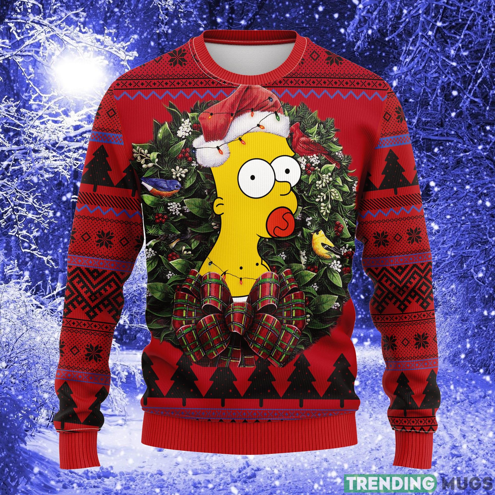 Bart Simpson Baby Noel Mc Thanksgiving Women Mens Ugly Christmas Sweater - Bart Simpson Baby Noel Mc Ugly Christmas Sweater Thanksgiving Gift_1