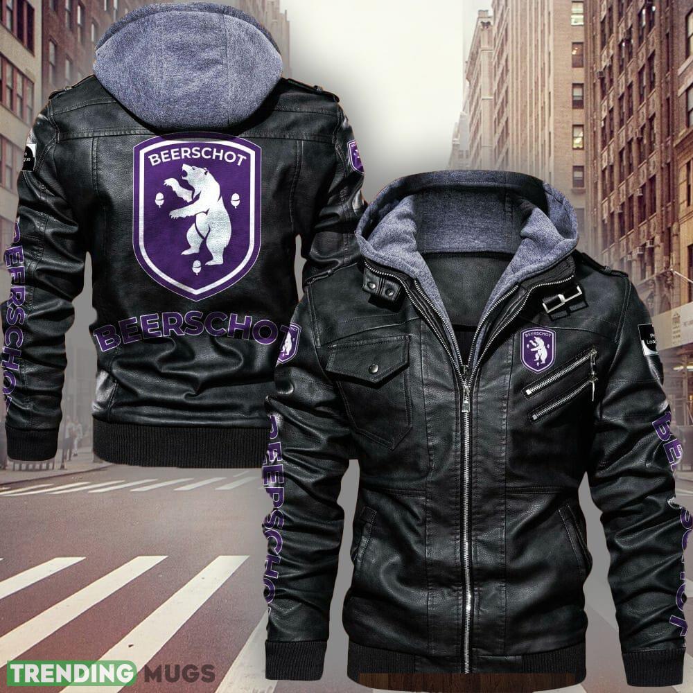 Belgium Team Beerschot VA Logo 1 Brown And Black Leather Jacket For Fans - Belgium Team Beerschot VA Leather Jacket_1 Belgium Team Beerschot VA Logo 1 Brown And Black Leather Jacket For Fans - Belgium Team Beerschot VA Leather Jacket_1