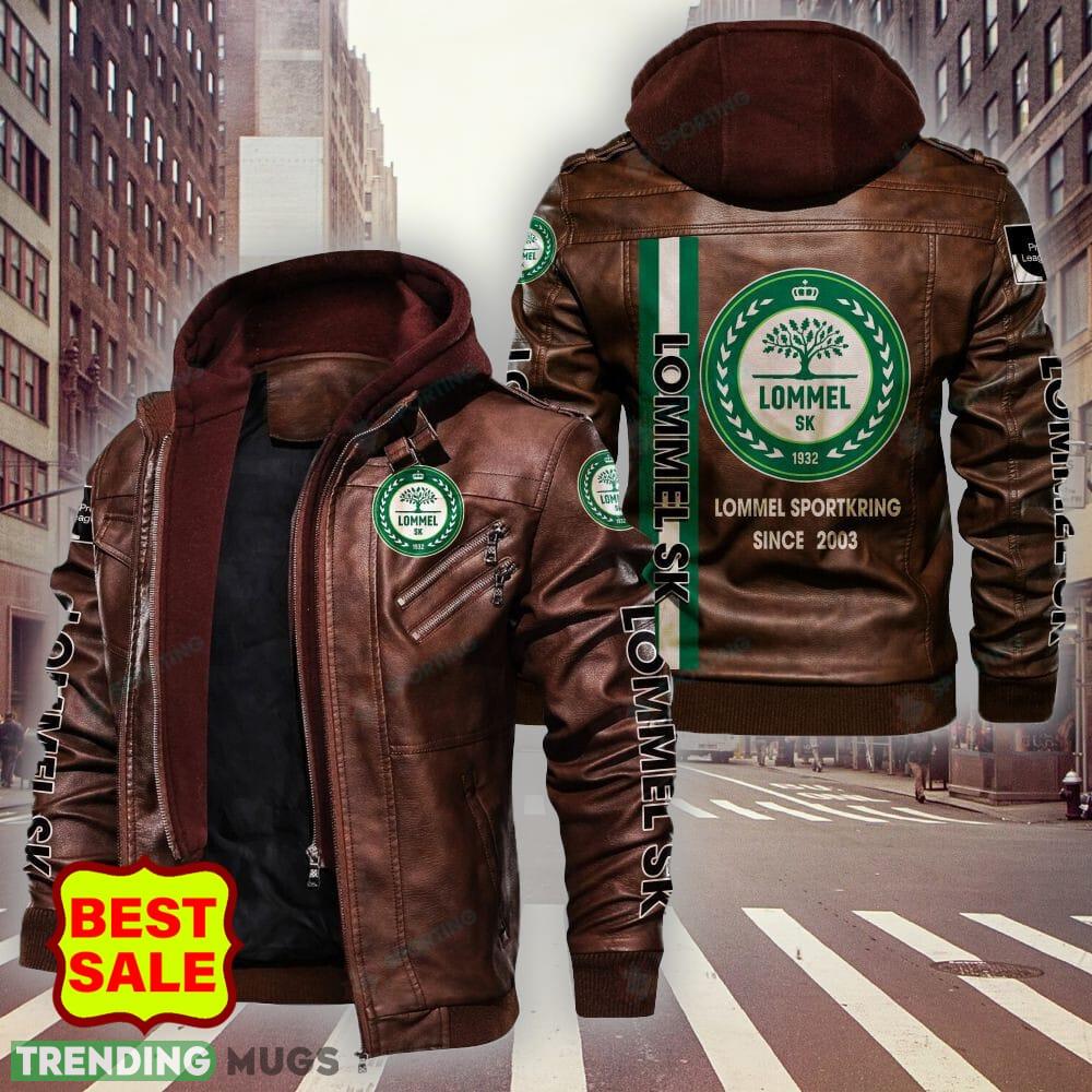 Belgium Team Lommel SK Brown And Black Leather Jacket For Men And Women 2D Leather Jacket Belgium Team Lommel SK Brown And Black Leather Jacket For Men And Women 2D Leather Jacket