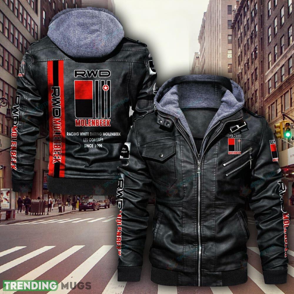 Belgium Team RWD Molenbeek Design 4 Teams Logo Brown And Black Leather Jacket - Belgium Team RWD Molenbeek Leather Jacket_1 Belgium Team RWD Molenbeek Design 4 Teams Logo Brown And Black Leather Jacket - Belgium Team RWD Molenbeek Leather Jacket_1
