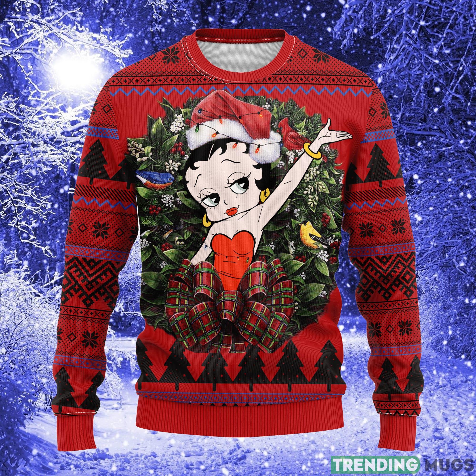 Betty Boop Noel Mc Thanksgiving Women Mens Ugly Christmas Sweater - Betty Boop Noel Mc Ugly Christmas Sweater Thanksgiving Gift Betty Boop Noel Mc Thanksgiving Women Mens Ugly Christmas Sweater - Betty Boop Noel Mc Ugly Christmas Sweater Thanksgiving Gift