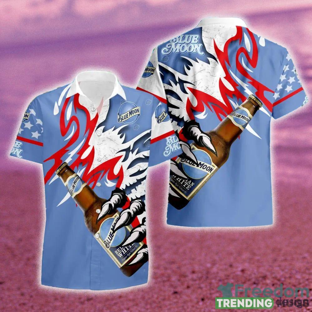 Blue Moon Beer Monster Claw Gift Hawaiian Set Shirt And Short Summer Beach Hawaiian & Short Blue Moon Beer Monster Claw Gift Hawaiian Set Shirt And Short Summer Beach Hawaiian & Short