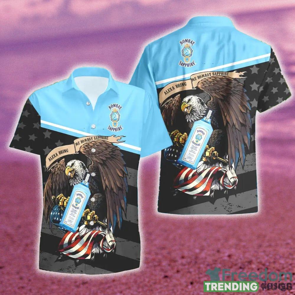 Bombay Sapphire Eagle American Flag Gift Hawaiian Set Shirt And Short Summer Beach Hawaiian & Short Bombay Sapphire Eagle American Flag Gift Hawaiian Set Shirt And Short Summer Beach Hawaiian & Short