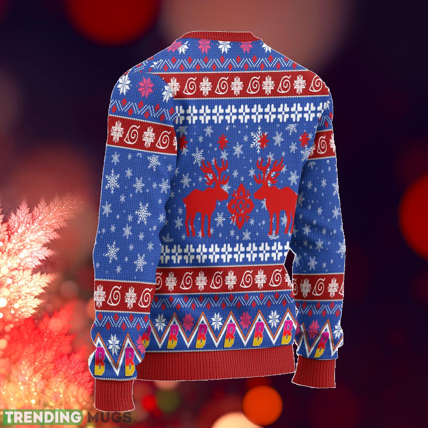 Boruto Anime Custom Blue Xmas Ideas Ugly Christmas Sweater Gift Thanksgiving 3D Sweater Boruto Anime Custom Blue Xmas Ideas Ugly Christmas Sweater Gift Thanksgiving 3D Sweater