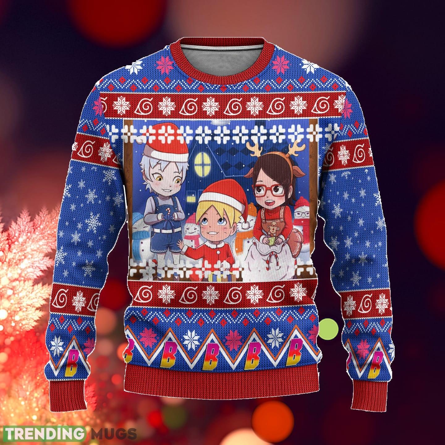 Boruto Anime Custom Blue Xmas Ideas Ugly Christmas Sweater Gift Thanksgiving - Boruto Anime Custom Blue Xmas Ideas Ugly Christmas Sweater Gift Thanksgiving_1 Boruto Anime Custom Blue Xmas Ideas Ugly Christmas Sweater Gift Thanksgiving - Boruto Anime Custom Blue Xmas Ideas Ugly Christmas Sweater Gift Thanksgiving_1
