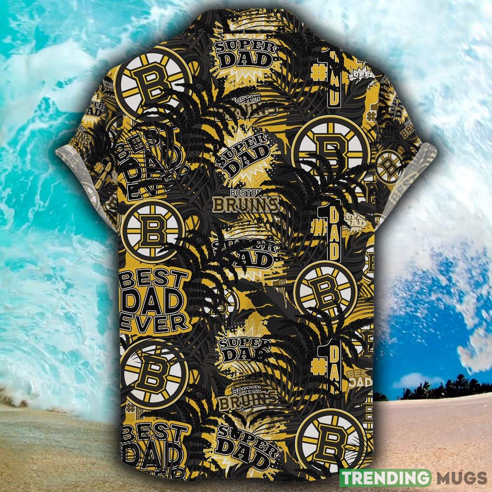 Boston Bruins Hawaiian Father’s Day NHL Summer Beach Gift Mens For Fans Hawaiian Shirt Boston Bruins Hawaiian Father’s Day NHL Summer Beach Gift Mens For Fans Hawaiian Shirt