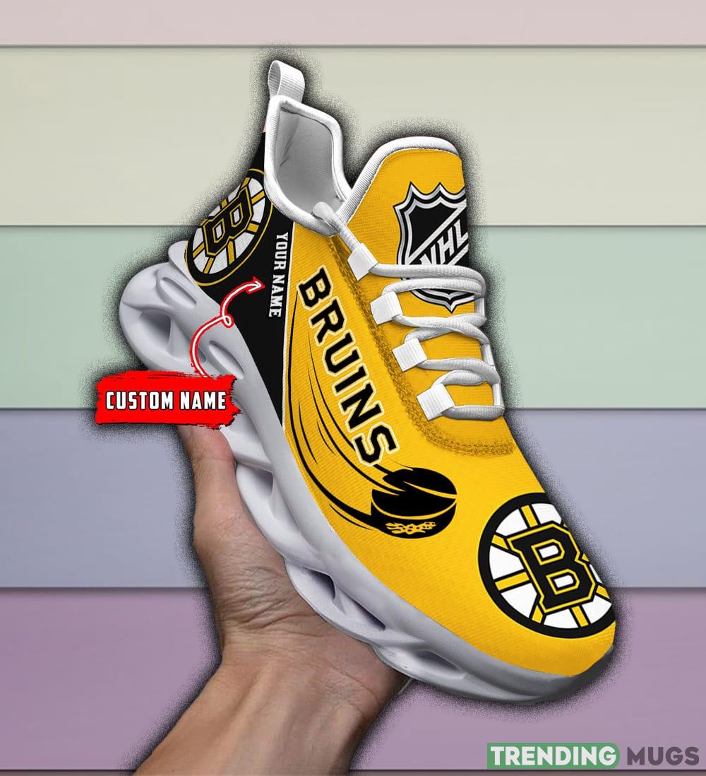 Boston Bruins NHL New Max Soul Shoes Custom Name For Men And Women Running Sneakers Max Soul Boston Bruins NHL New Max Soul Shoes Custom Name For Men And Women Running Sneakers Max Soul