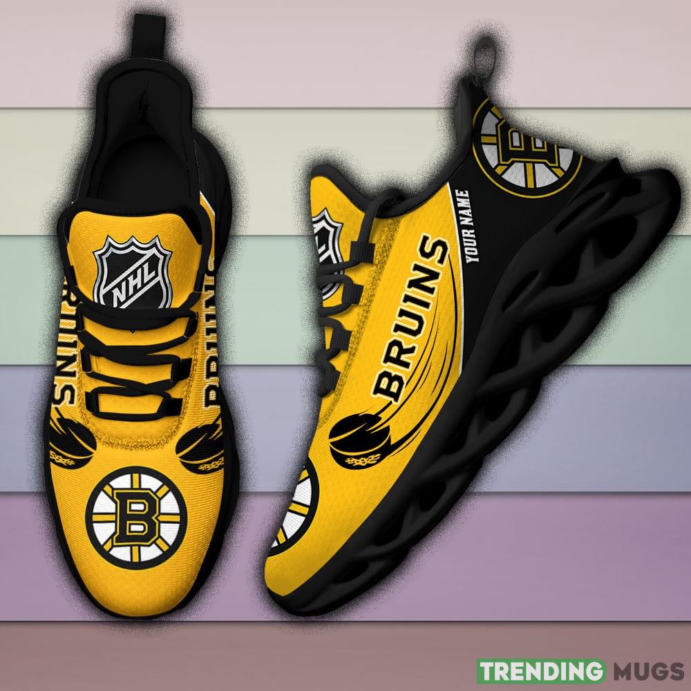 Boston Bruins NHL New Max Soul Shoes Custom Name For Men And Women Running Sneakers Max Soul Boston Bruins NHL New Max Soul Shoes Custom Name For Men And Women Running Sneakers Max Soul
