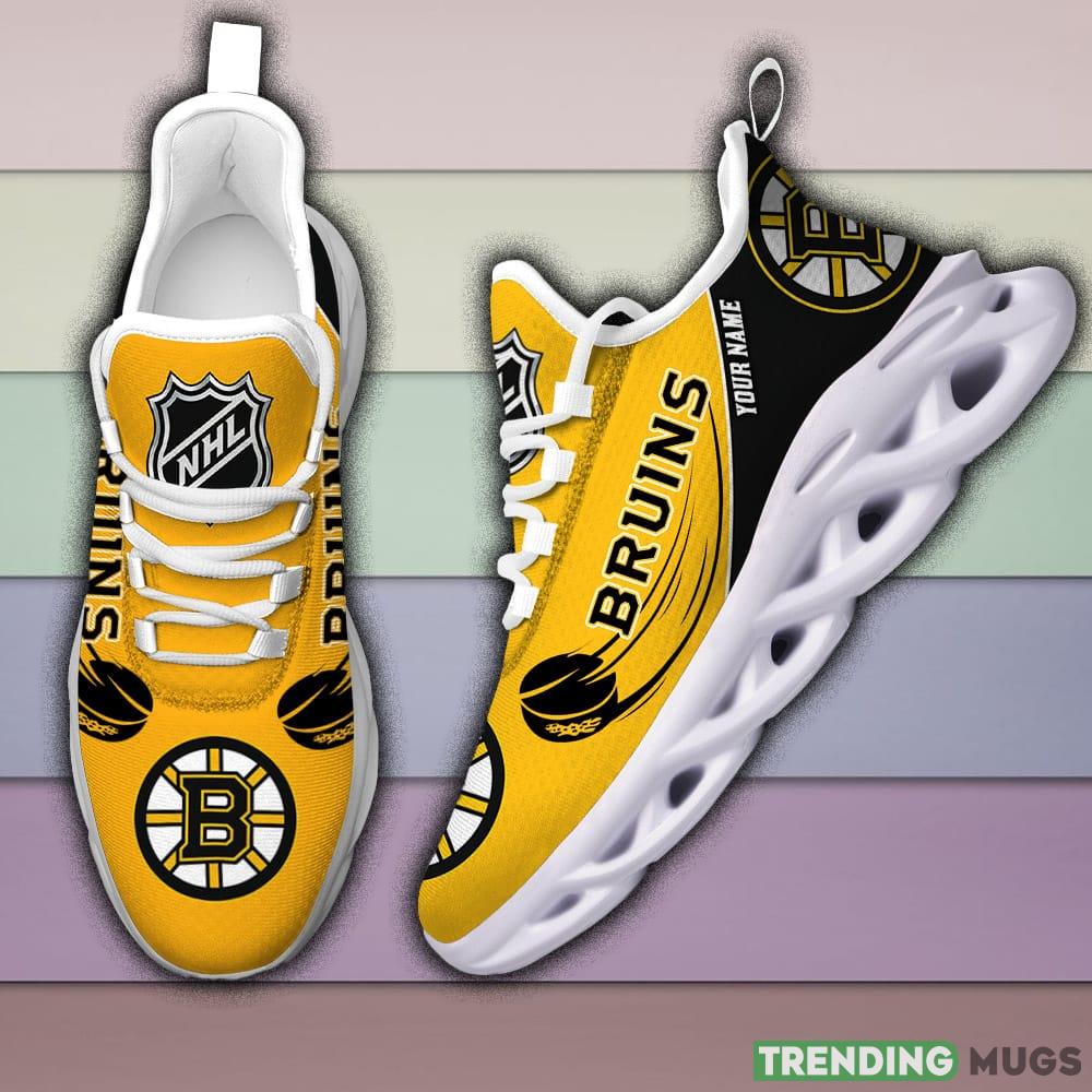 Boston Bruins NHL New Max Soul Shoes Custom Name For Men And Women Running Sneakers Max Soul Boston Bruins NHL New Max Soul Shoes Custom Name For Men And Women Running Sneakers Max Soul