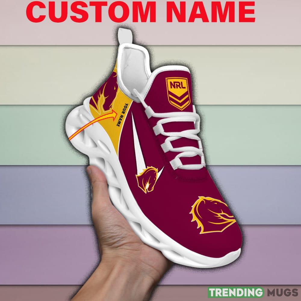 Brisbane Broncos NRL MAX SOUL SHOES Custom Name For Men And Women Running Sneakers Max Soul Brisbane Broncos NRL MAX SOUL SHOES Custom Name For Men And Women Running Sneakers Max Soul