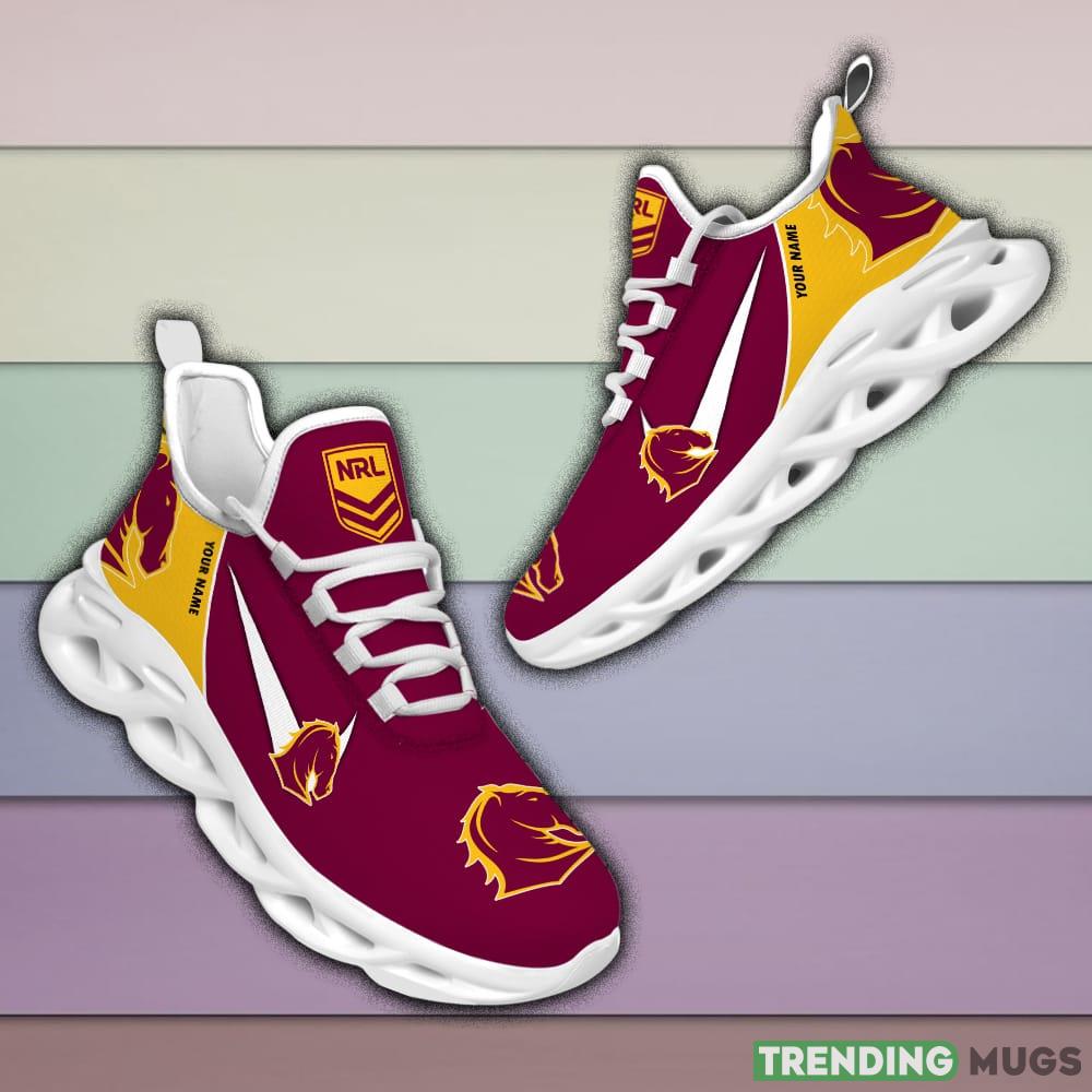 Brisbane Broncos NRL MAX SOUL SHOES Custom Name For Men And Women Running Sneakers Max Soul Brisbane Broncos NRL MAX SOUL SHOES Custom Name For Men And Women Running Sneakers Max Soul