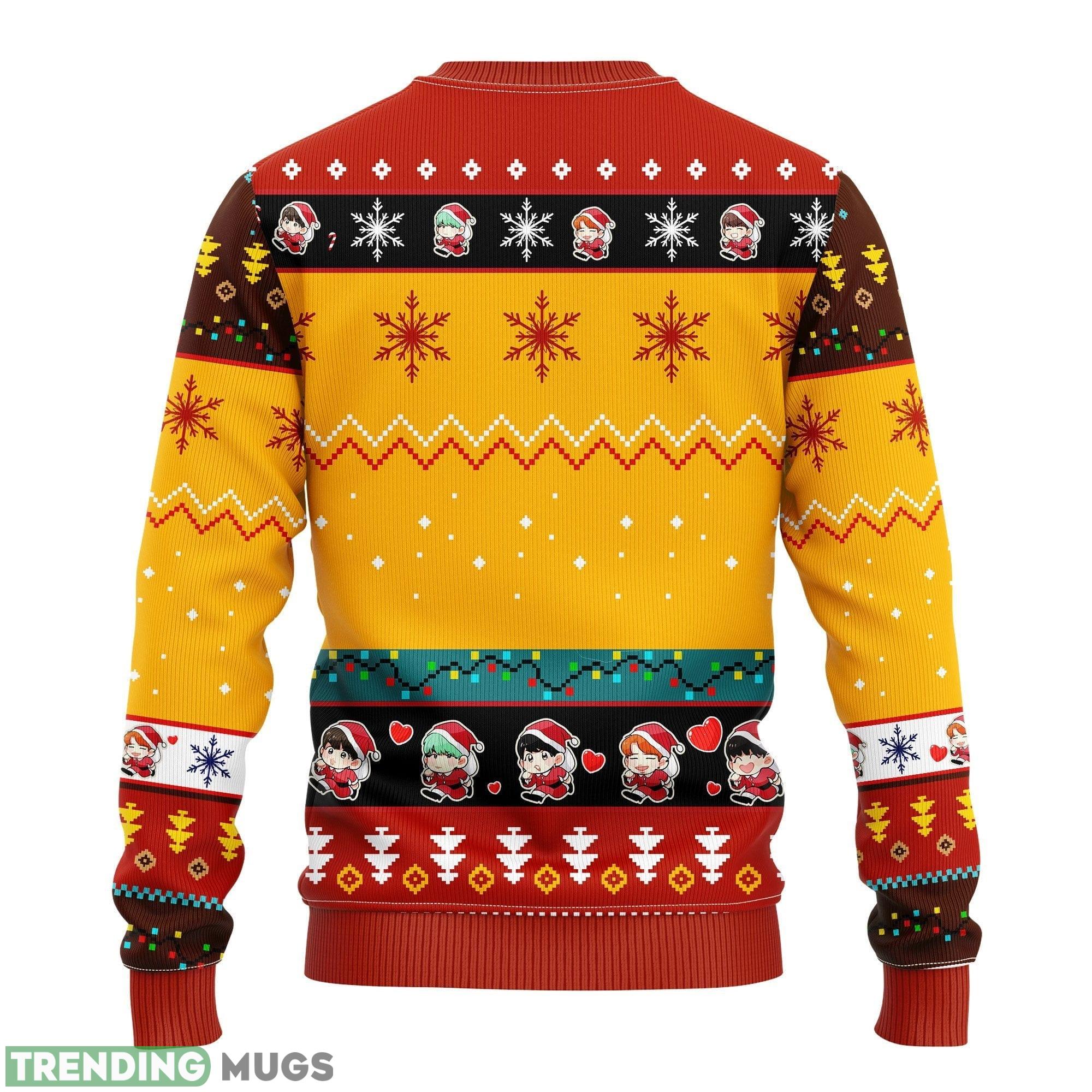 Bts Army Chibi Cute Red Yellow Funny Ideas Ugly Christmas Sweater Gift Thanksgiving 3D Sweater Bts Army Chibi Cute Red Yellow Funny Ideas Ugly Christmas Sweater Gift Thanksgiving 3D Sweater