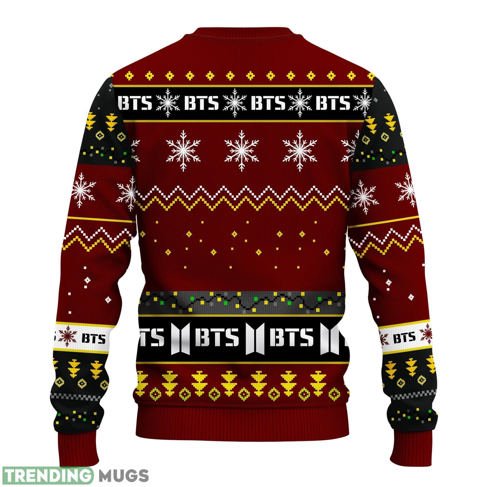 Bts Red Brown Funny Ideas Ugly Christmas Sweater Gift Thanksgiving 3D Sweater Bts Red Brown Funny Ideas Ugly Christmas Sweater Gift Thanksgiving 3D Sweater