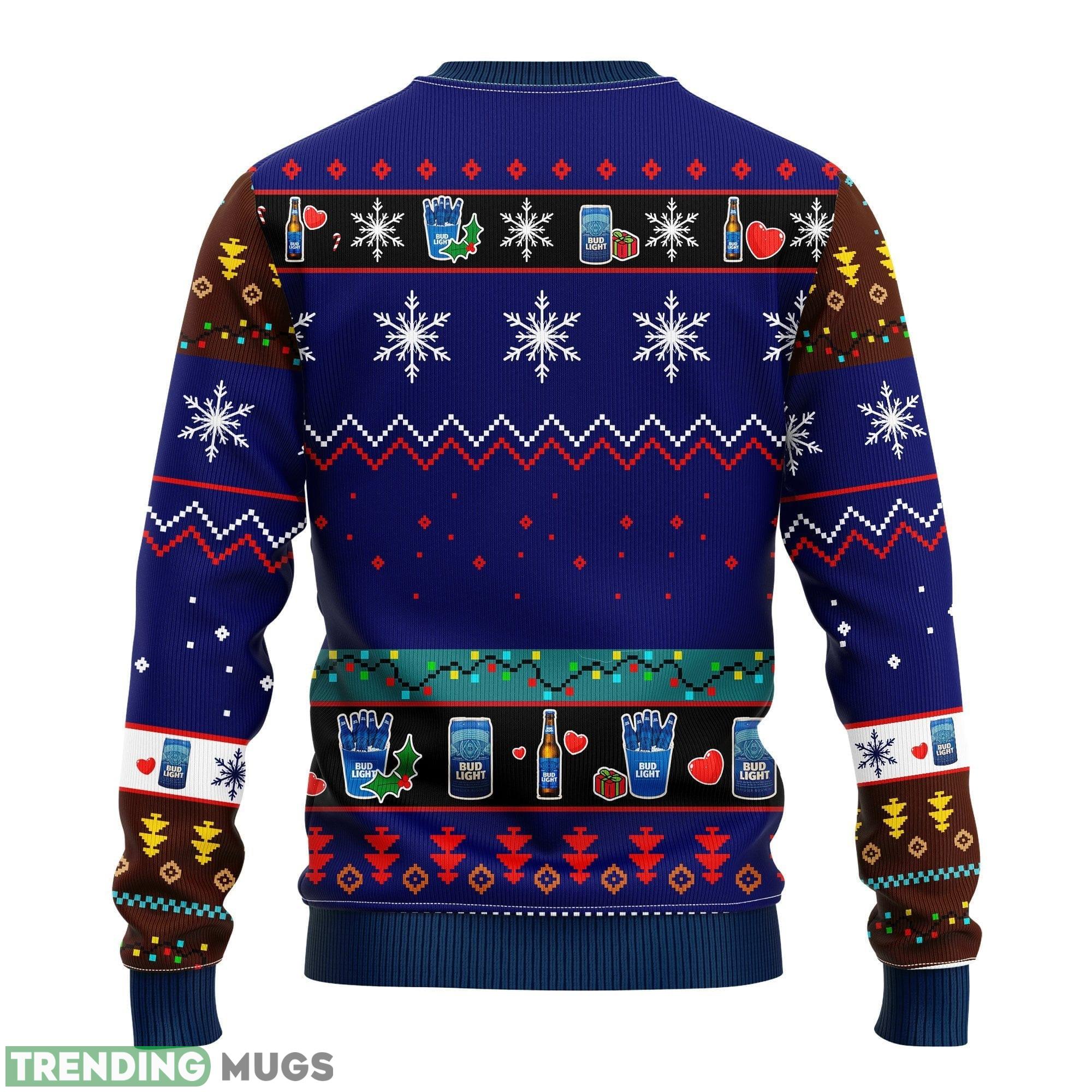 Bud Light Blue Funny Ideas Ugly Christmas Sweater Gift Thanksgiving 3D Sweater Bud Light Blue Funny Ideas Ugly Christmas Sweater Gift Thanksgiving 3D Sweater