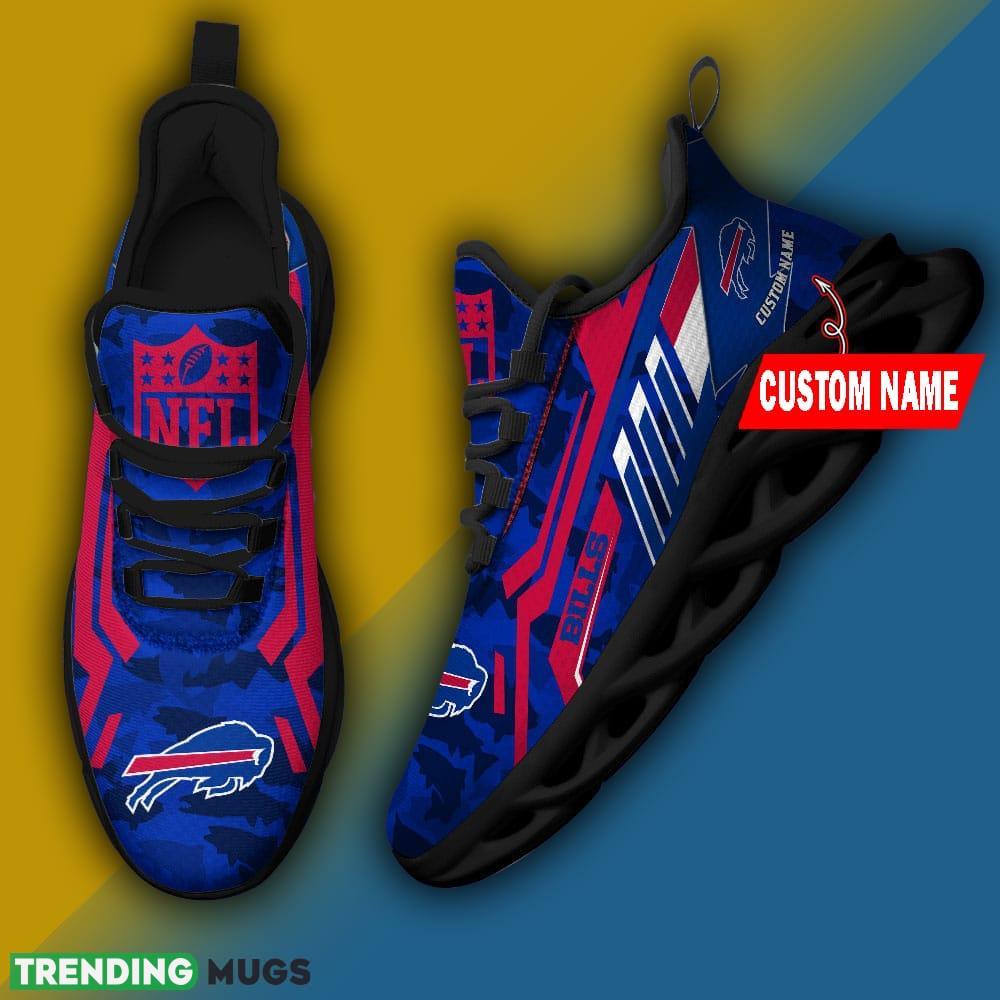 Buffalo Bills NFL Personalized Name Max Soul Chunky Sneaker Camo Fishing Max Soul Buffalo Bills NFL Personalized Name Max Soul Chunky Sneaker Camo Fishing Max Soul