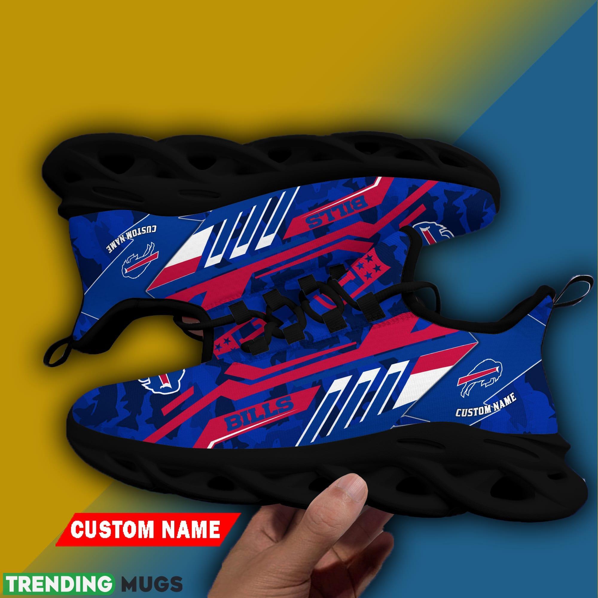 Buffalo Bills NFL Personalized Name Max Soul Chunky Sneaker Camo Fishing Max Soul Buffalo Bills NFL Personalized Name Max Soul Chunky Sneaker Camo Fishing Max Soul