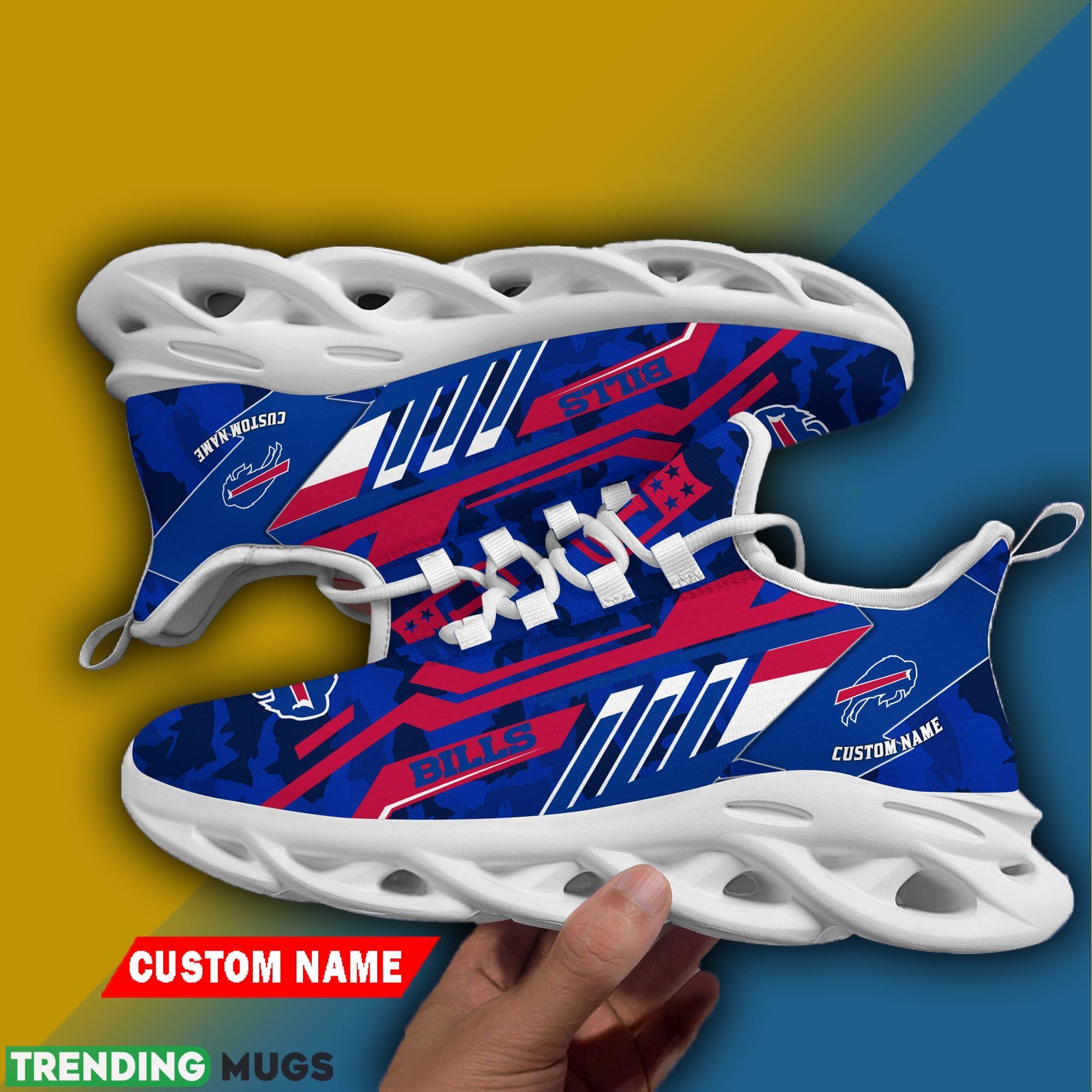 Buffalo Bills NFL Personalized Name Max Soul Chunky Sneaker Camo Fishing Max Soul Buffalo Bills NFL Personalized Name Max Soul Chunky Sneaker Camo Fishing Max Soul