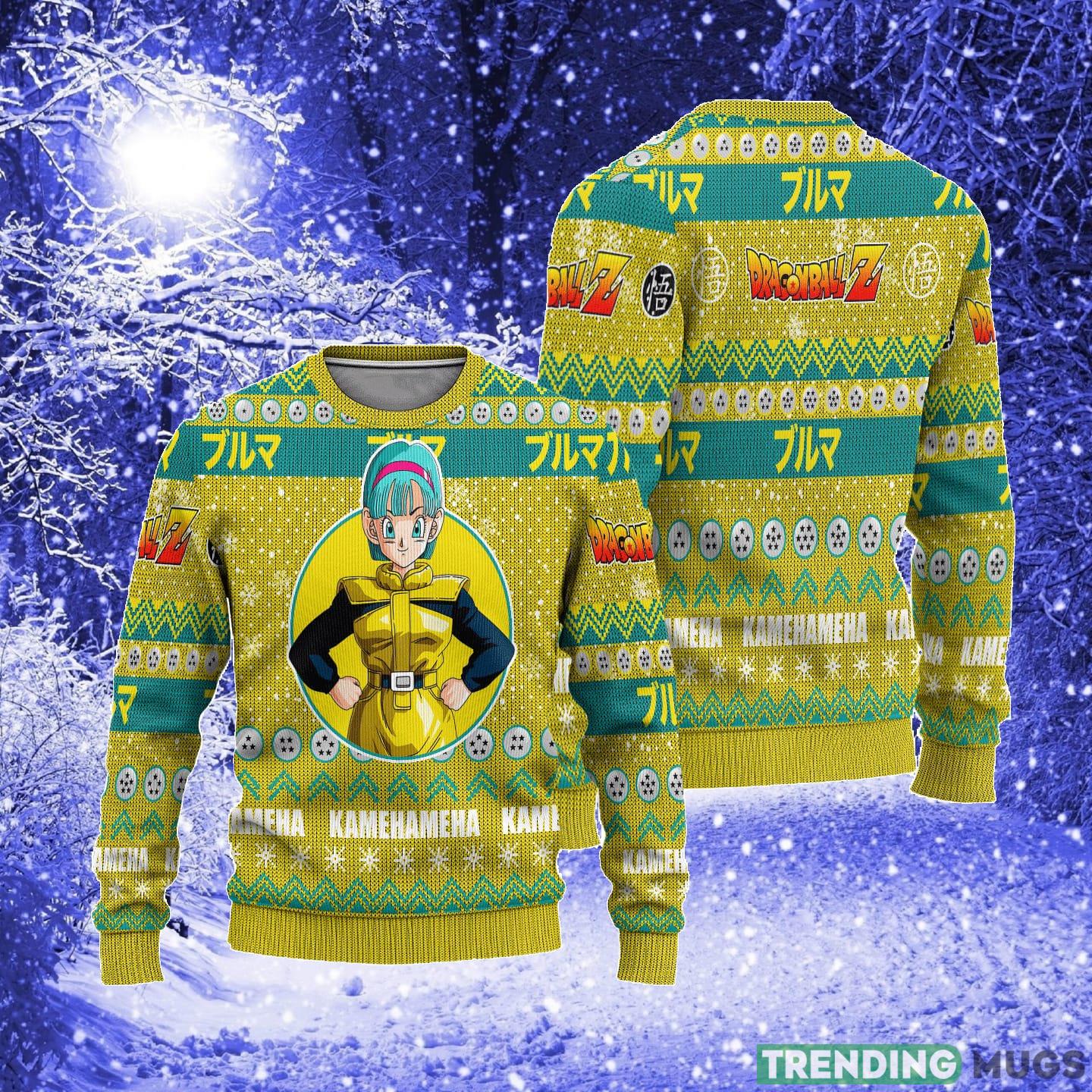 Bulma Anime Dragon Ball Z Xmas Women Mens Ugly Christmas Sweater 3D Sweater Bulma Anime Dragon Ball Z Xmas Women Mens Ugly Christmas Sweater 3D Sweater