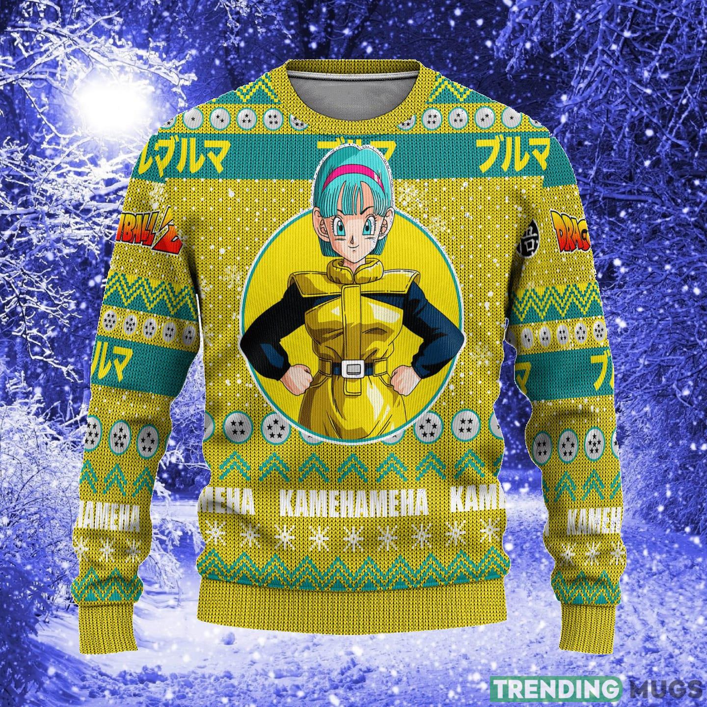 Bulma Anime Dragon Ball Z Xmas Women Mens Ugly Christmas Sweater - Bulma Anime Ugly Christmas Sweater Dragon Ball Z Xmas Gift_1 Bulma Anime Dragon Ball Z Xmas Women Mens Ugly Christmas Sweater - Bulma Anime Ugly Christmas Sweater Dragon Ball Z Xmas Gift_1