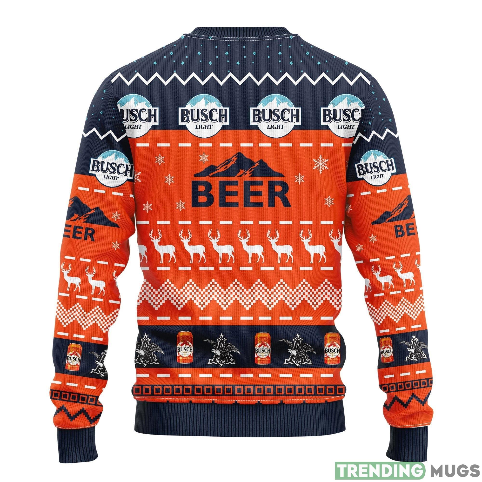 Busch Beer Thanksgiving Women Mens Ugly Christmas Sweater 3D Sweater Busch Beer Thanksgiving Women Mens Ugly Christmas Sweater 3D Sweater