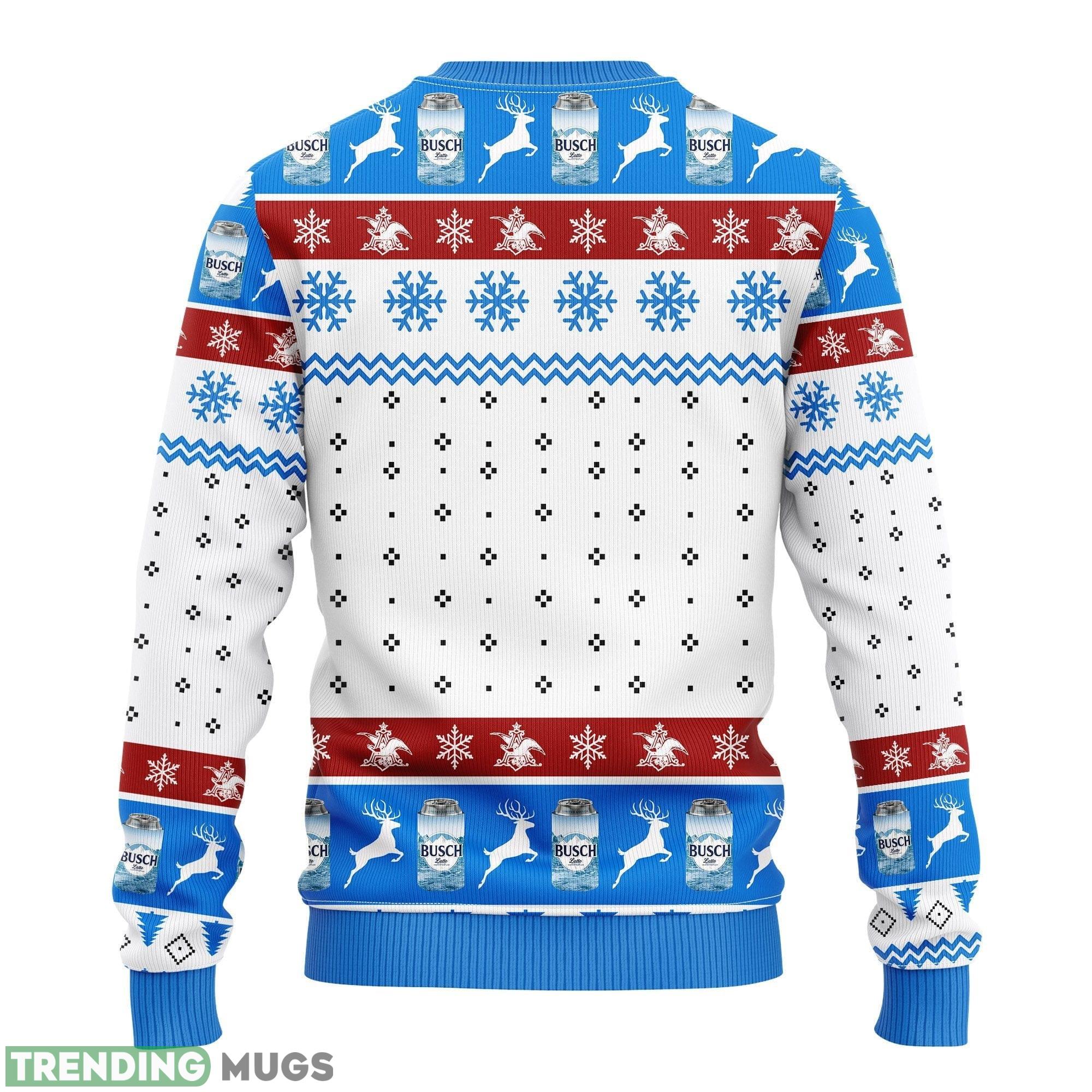 Busch Blue White Ideas Ugly Christmas Sweater Gift Thanksgiving 3D Sweater Busch Blue White Ideas Ugly Christmas Sweater Gift Thanksgiving 3D Sweater