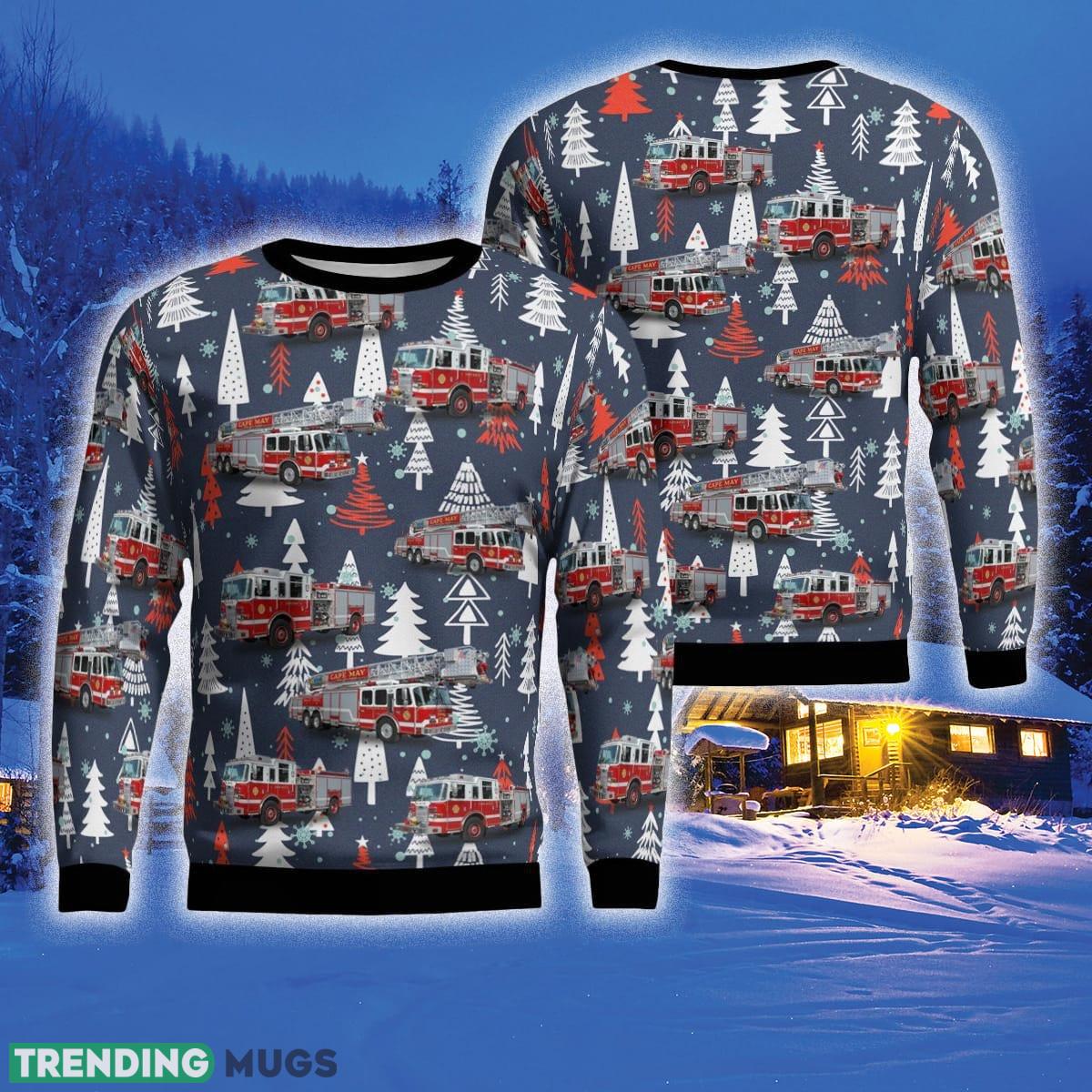 Cape May New Jersey Cape May Fire Department 3D Sweater For Men And Women Gift For Christmas - Cape May, New Jersey, Cape May Fire Department Christmas Ugly Sweater 3D_1 Cape May New Jersey Cape May Fire Department 3D Sweater For Men And Women Gift For Christmas - Cape May, New Jersey, Cape May Fire Department Christmas Ugly Sweater 3D_1