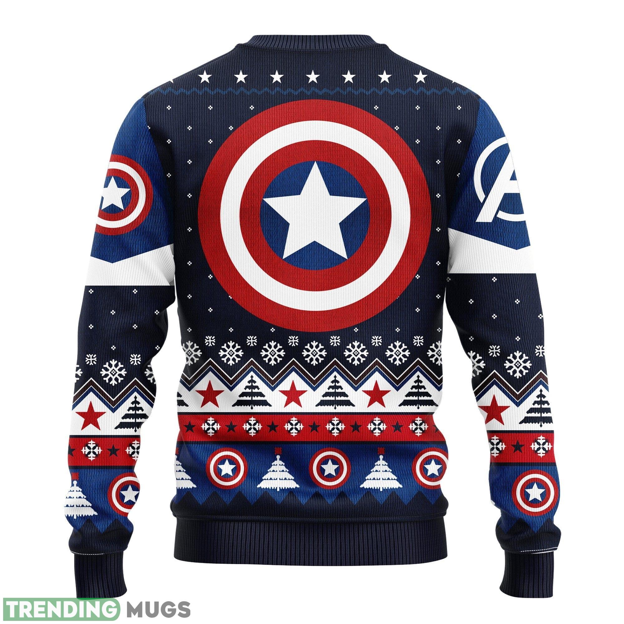 Captain America Ideas Ugly Christmas Sweater Gift Thanksgiving 3D Sweater Captain America Ideas Ugly Christmas Sweater Gift Thanksgiving 3D Sweater
