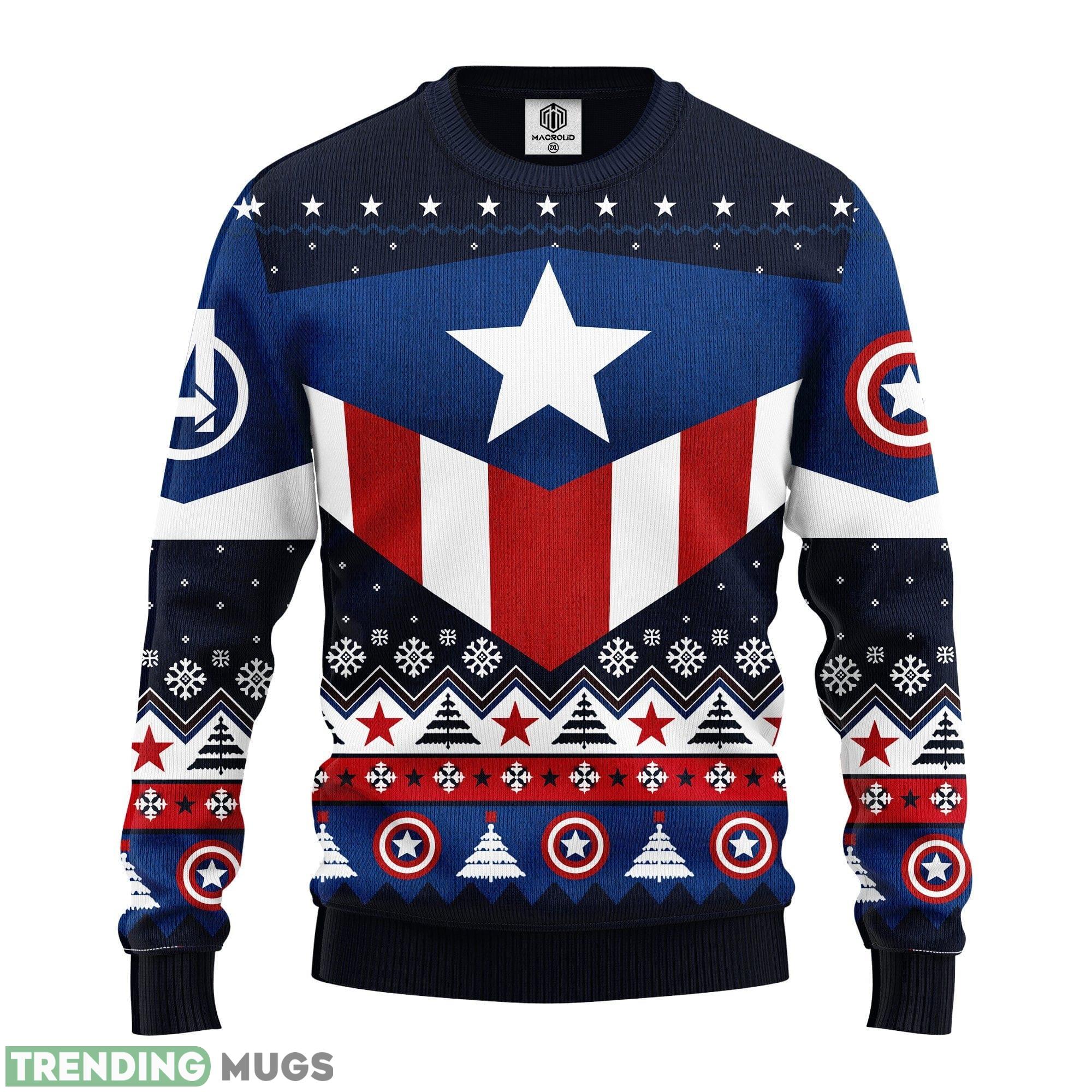 Captain America Ideas Ugly Christmas Sweater Gift Thanksgiving - Captain America Ideas Ugly Christmas Sweater Gift Thanksgiving_1 Captain America Ideas Ugly Christmas Sweater Gift Thanksgiving - Captain America Ideas Ugly Christmas Sweater Gift Thanksgiving_1