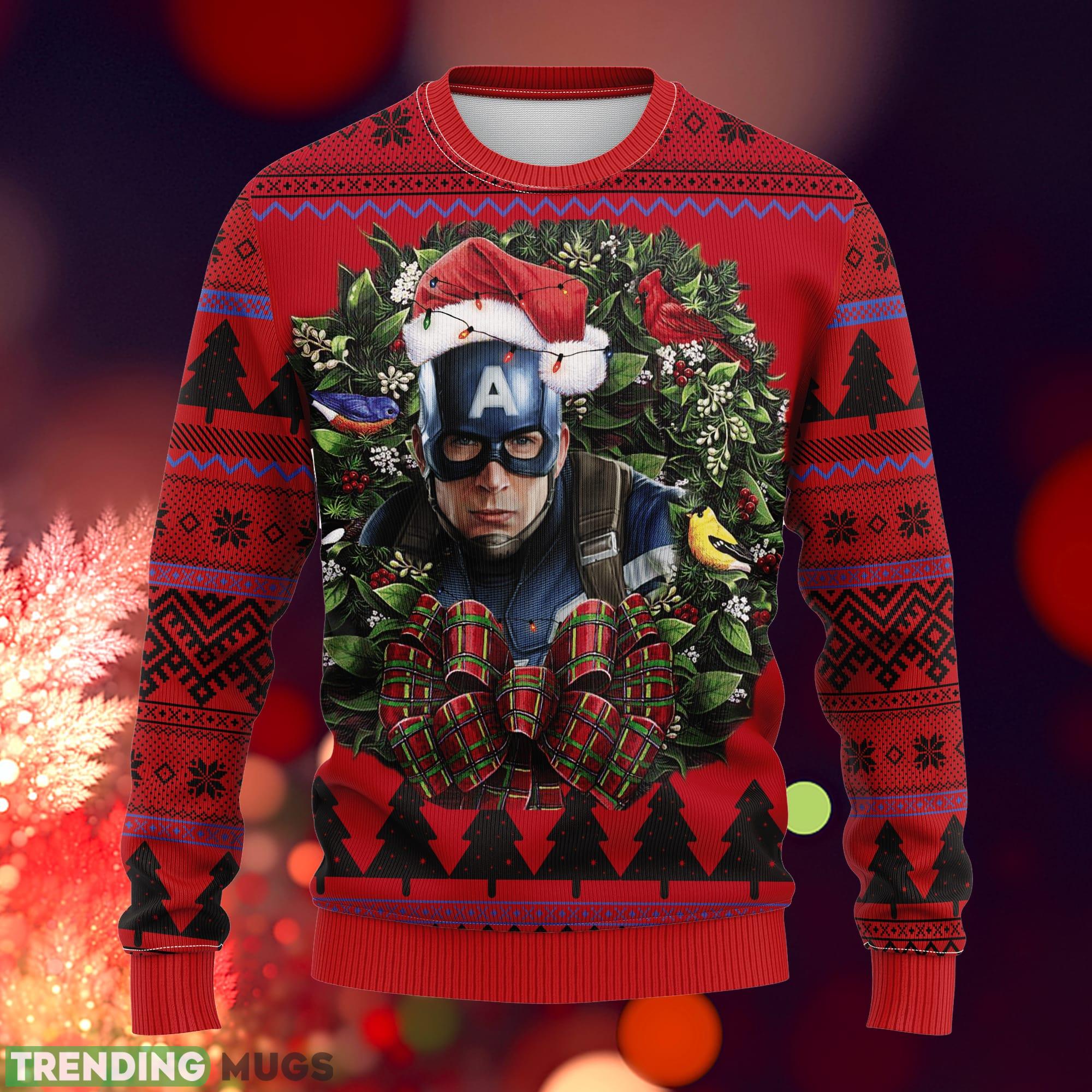 Captain American Winter Soldier Noel Ideas Ugly Christmas Sweater Gift Thanksgiving - Captain American Winter Soldier Noel Ideas Ugly Christmas Sweater Gift Thanksgiving_1 Captain American Winter Soldier Noel Ideas Ugly Christmas Sweater Gift Thanksgiving - Captain American Winter Soldier Noel Ideas Ugly Christmas Sweater Gift Thanksgiving_1