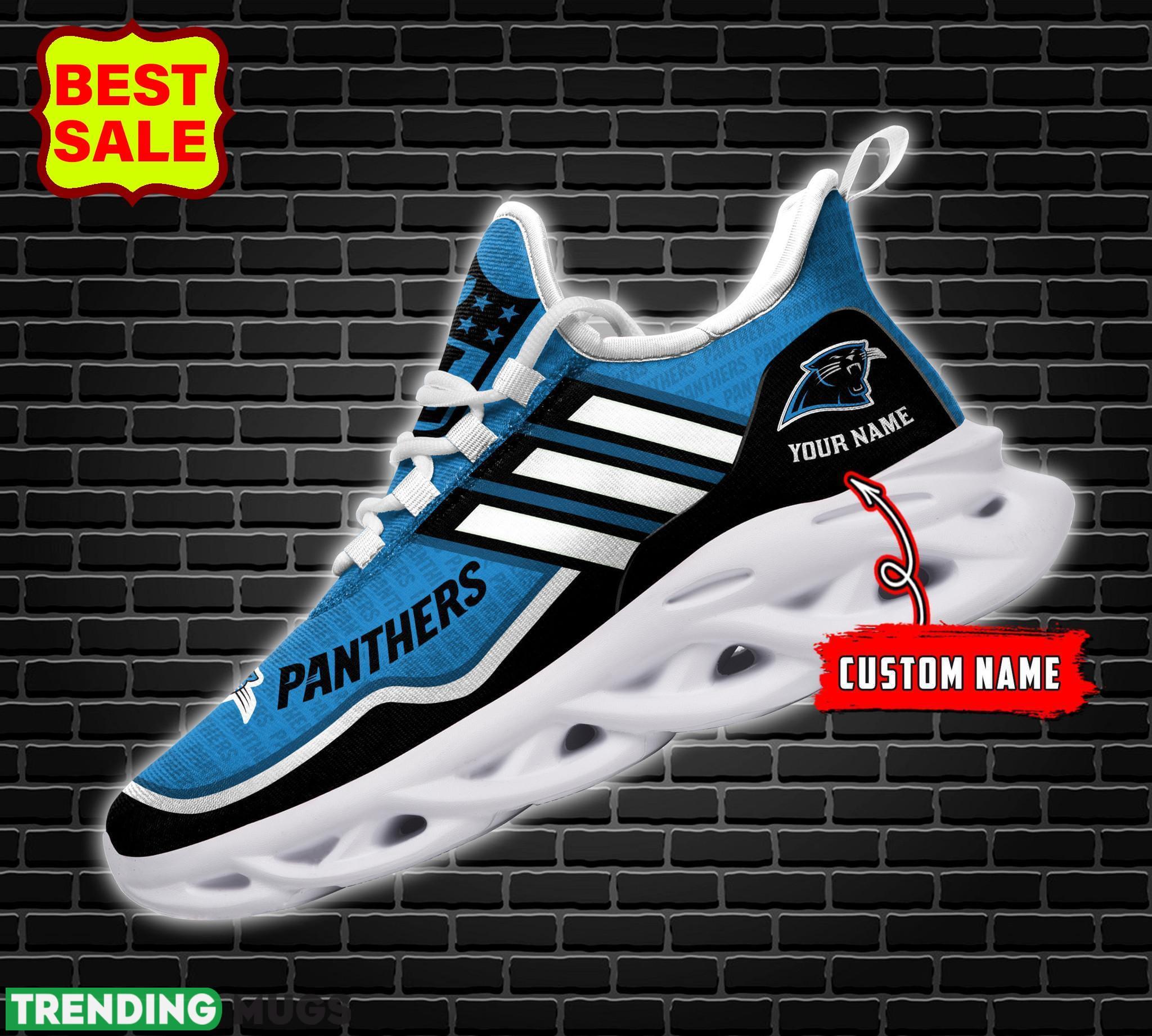Carolina Panthers NFL Personalized Name Black White Max Soul Chunky Sneakers - Carolina Panthers NFL Personalized Name Black White Max Soul Chunky Sneakers_2 Carolina Panthers NFL Personalized Name Black White Max Soul Chunky Sneakers - Carolina Panthers NFL Personalized Name Black White Max Soul Chunky Sneakers_2
