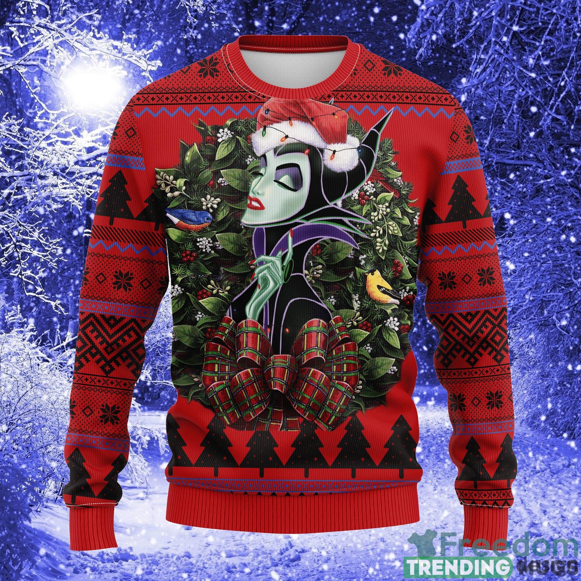 Cartoon Maleficent Noel Mc Thanksgiving Women Mens Ugly Christmas Sweater - Cartoon Maleficent Noel Mc Ugly Christmas Sweater Thanksgiving Gift_1 Cartoon Maleficent Noel Mc Thanksgiving Women Mens Ugly Christmas Sweater - Cartoon Maleficent Noel Mc Ugly Christmas Sweater Thanksgiving Gift_1