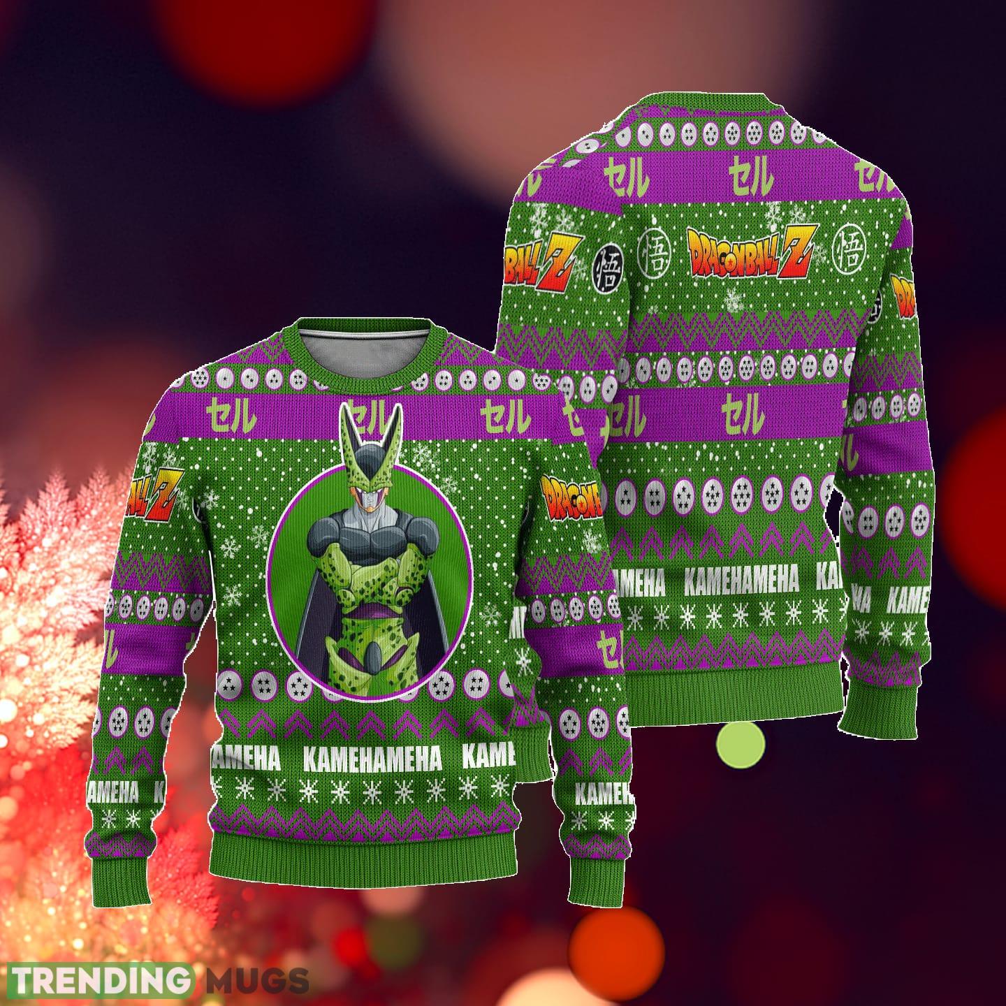 Cell Anime Dragon Ball Z Xmas Ideas Ugly Christmas Sweater Gift Thanksgiving 3D Sweater Cell Anime Dragon Ball Z Xmas Ideas Ugly Christmas Sweater Gift Thanksgiving 3D Sweater
