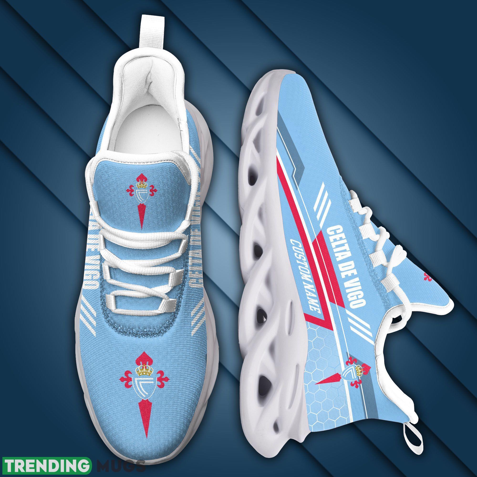 Celta de Vigo Logo Running Sneaker Custom Name Max Soul Shoes Max Soul Celta de Vigo Logo Running Sneaker Custom Name Max Soul Shoes Max Soul