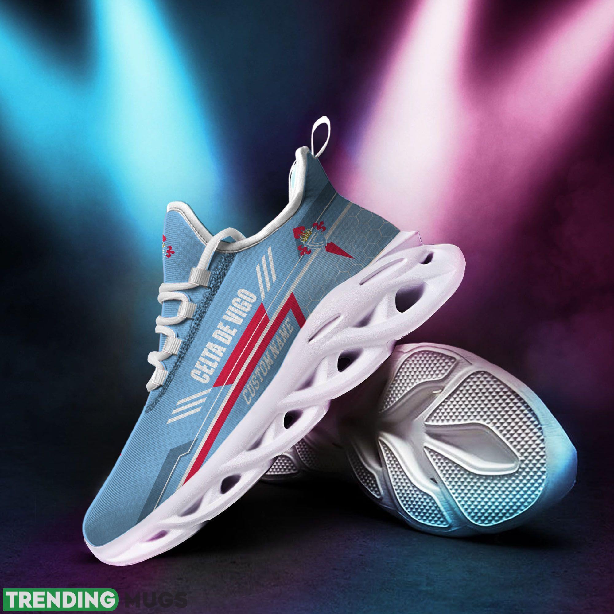 Celta de Vigo Logo Running Sneaker Custom Name Max Soul Shoes Max Soul Celta de Vigo Logo Running Sneaker Custom Name Max Soul Shoes Max Soul