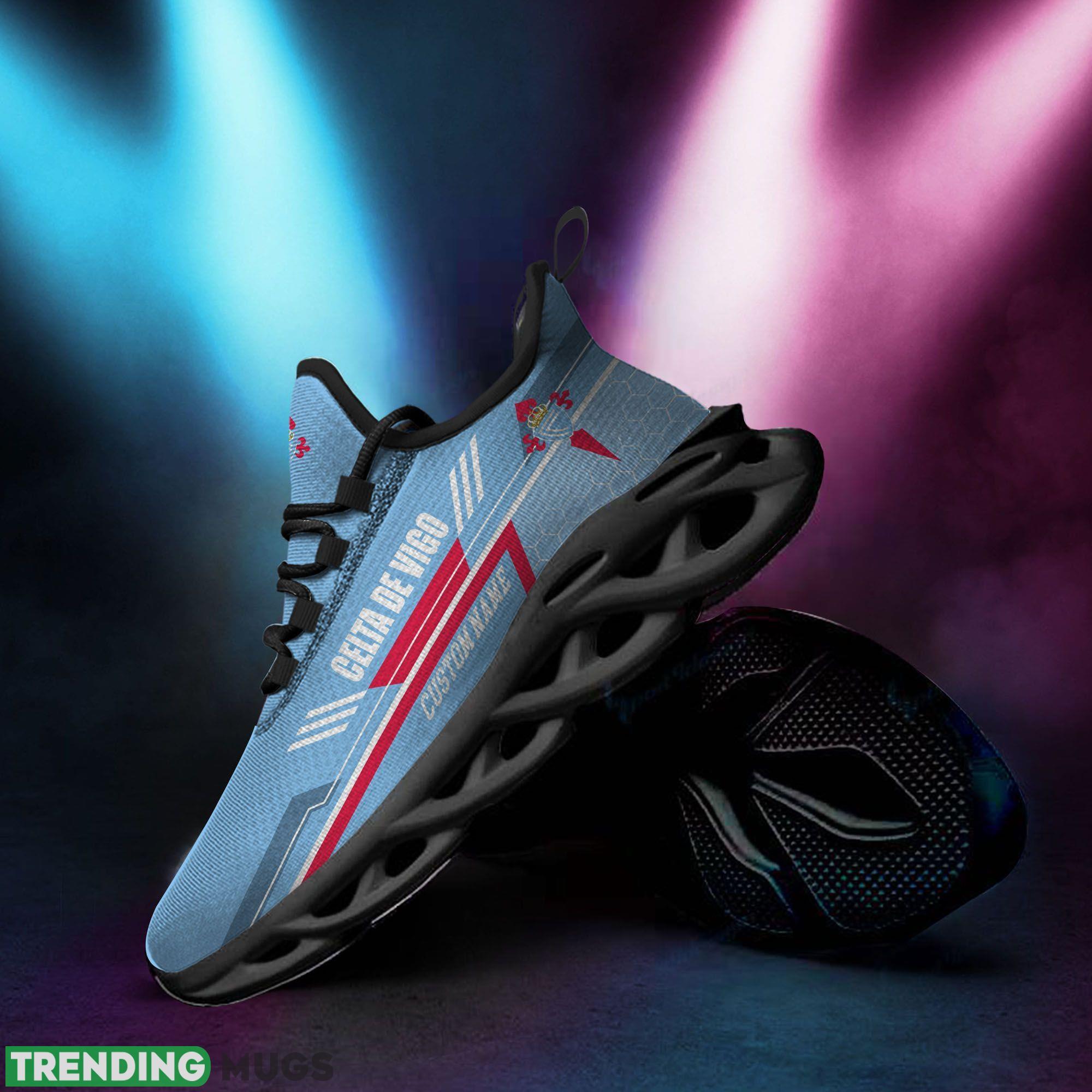 Celta de Vigo Logo Running Sneaker Custom Name Max Soul Shoes Max Soul Celta de Vigo Logo Running Sneaker Custom Name Max Soul Shoes Max Soul
