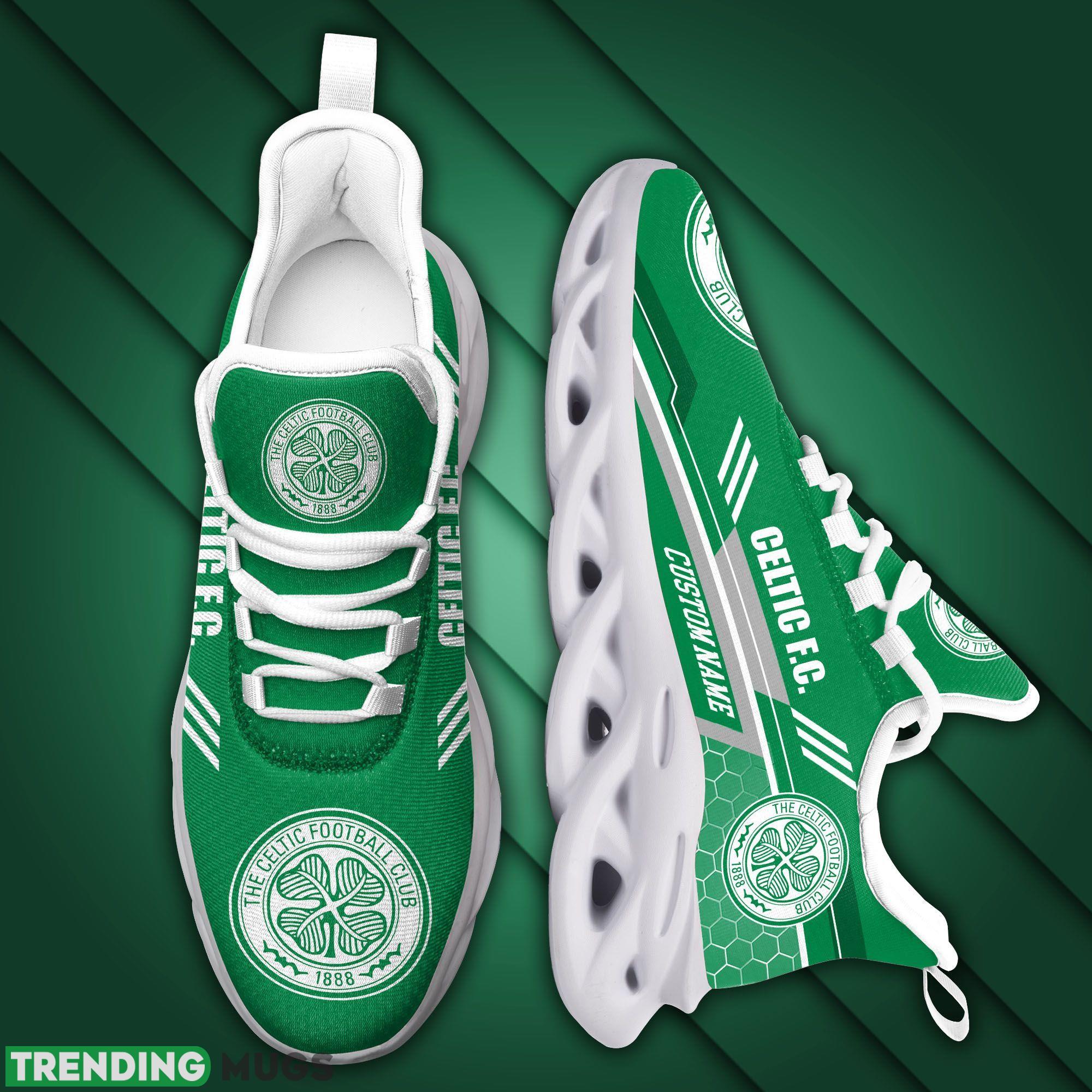 Celtic Logo Custom Name Running Sneaker Max Soul Shoes In Green Max Soul Celtic Logo Custom Name Running Sneaker Max Soul Shoes In Green Max Soul