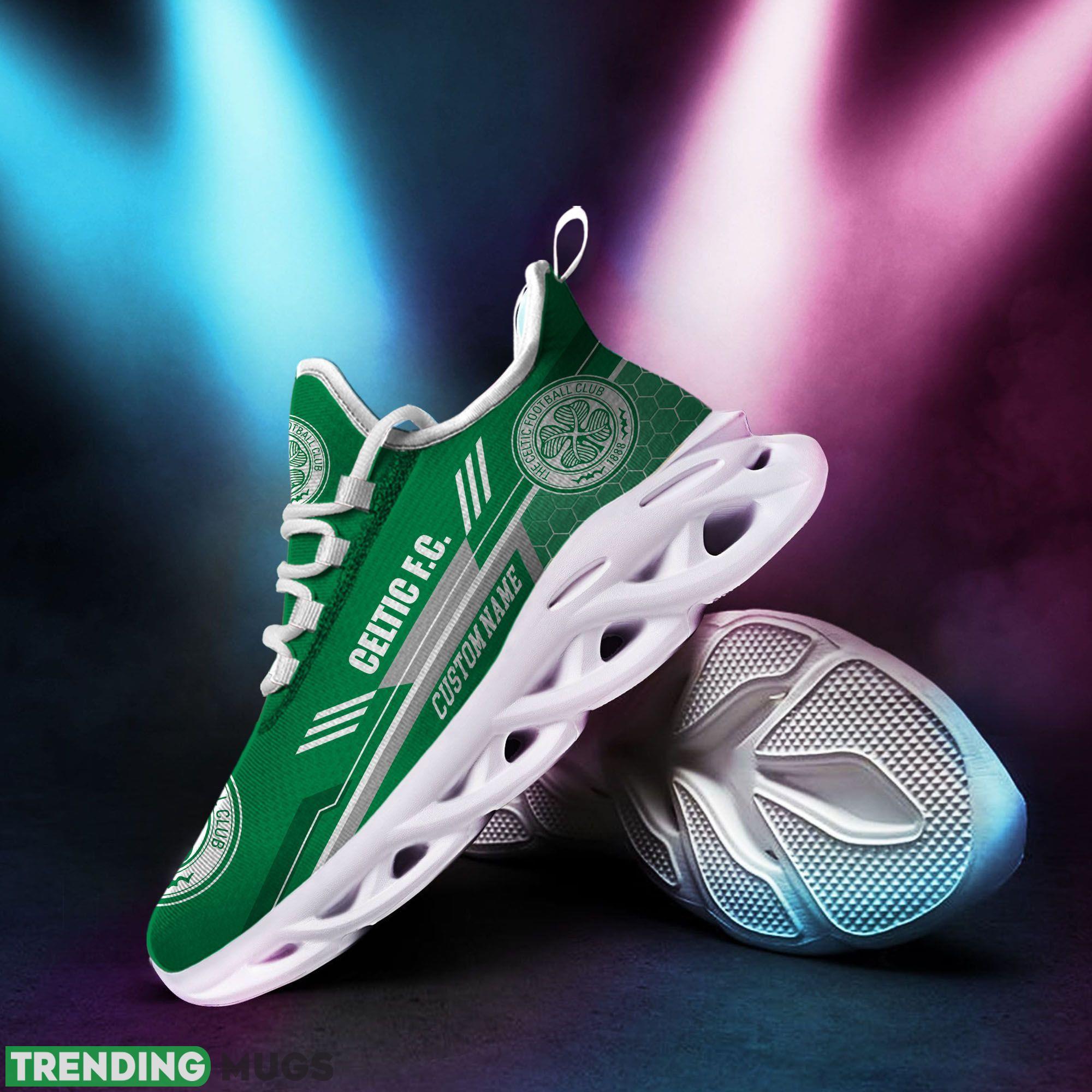 Celtic Logo Custom Name Running Sneaker Max Soul Shoes In Green Max Soul Celtic Logo Custom Name Running Sneaker Max Soul Shoes In Green Max Soul