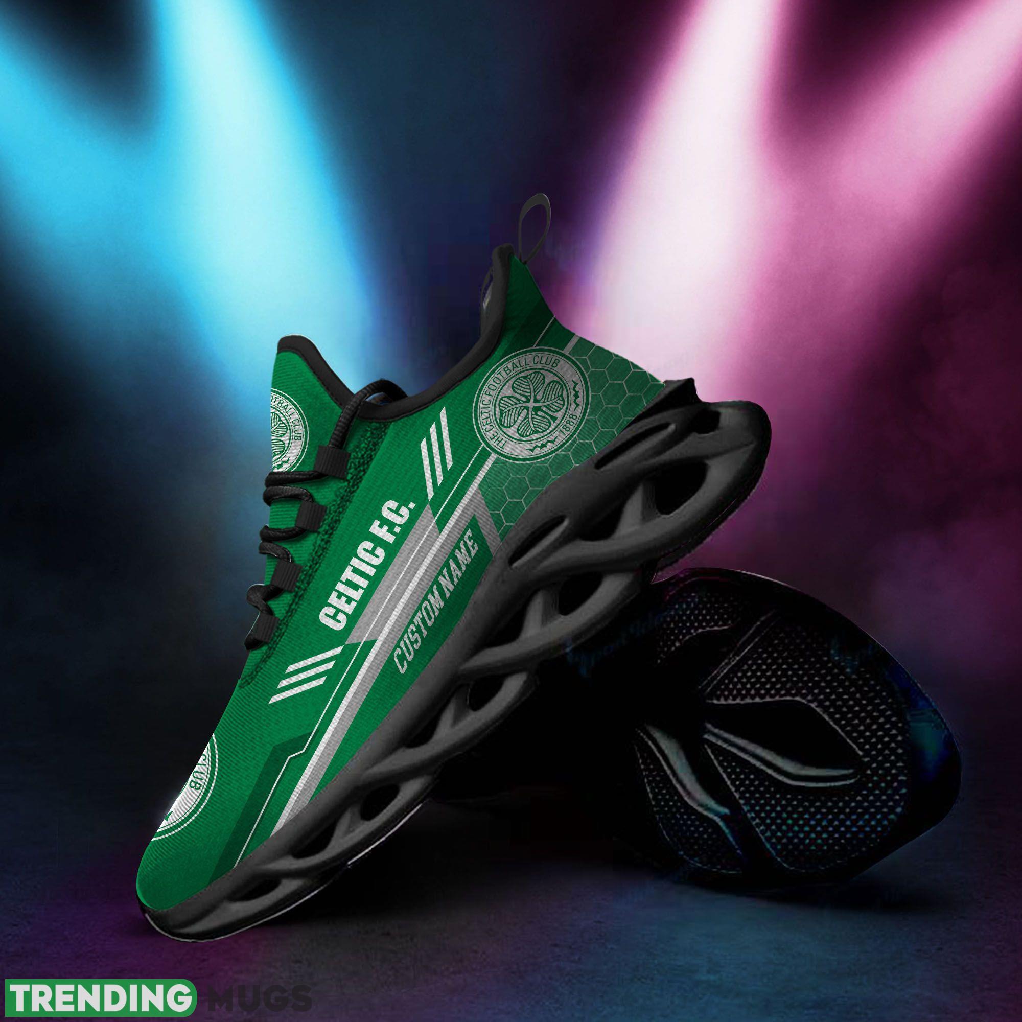 Celtic Logo Custom Name Running Sneaker Max Soul Shoes In Green Max Soul Celtic Logo Custom Name Running Sneaker Max Soul Shoes In Green Max Soul